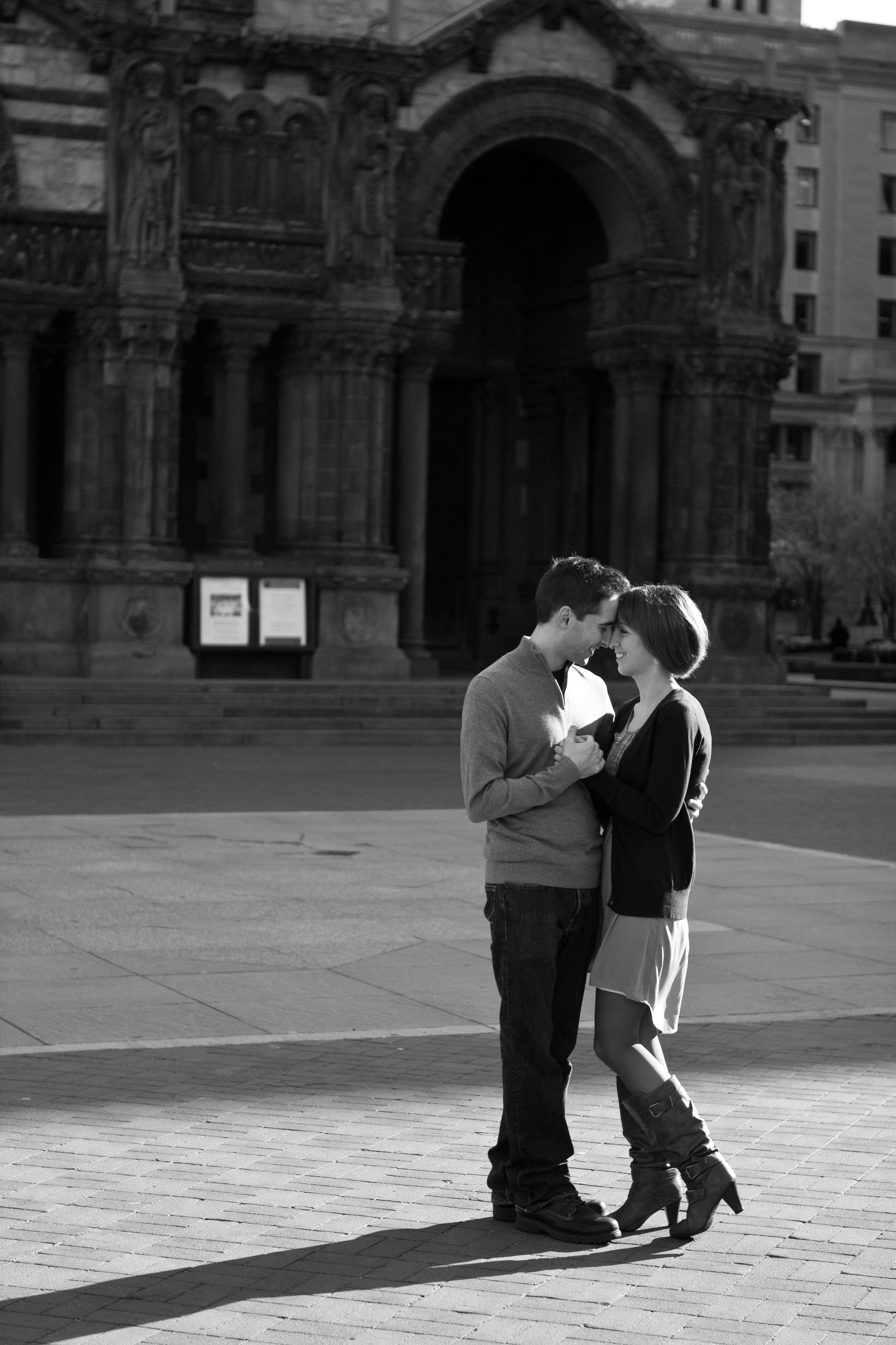 Emily and Pat Copley Square Boston Public Garden Massachusetts Engagement Photographer Shannon Sorensen Photography