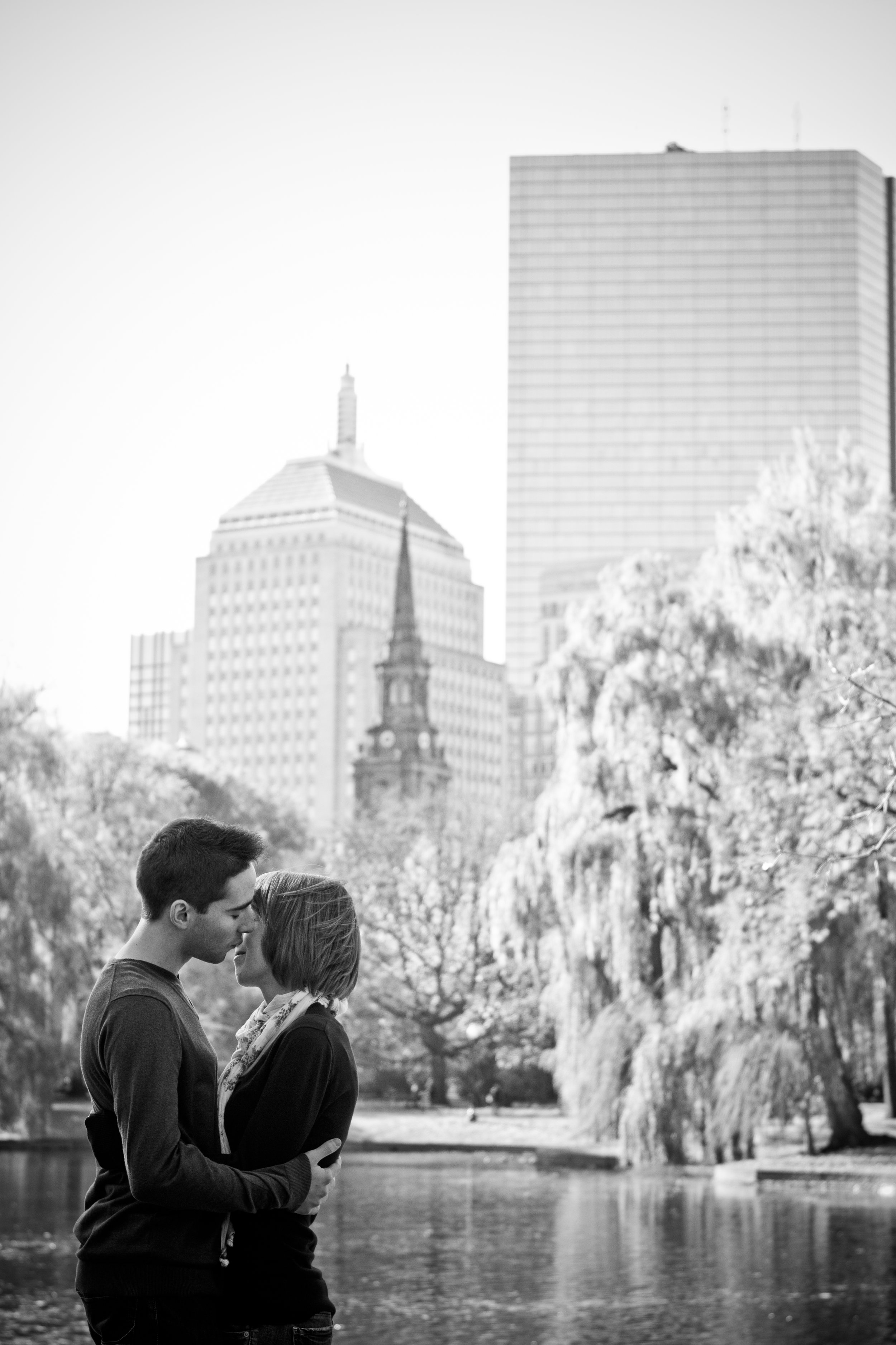 Emily and Pat Copley Square Boston Public Garden Massachusetts Engagement Photographer Shannon Sorensen Photography