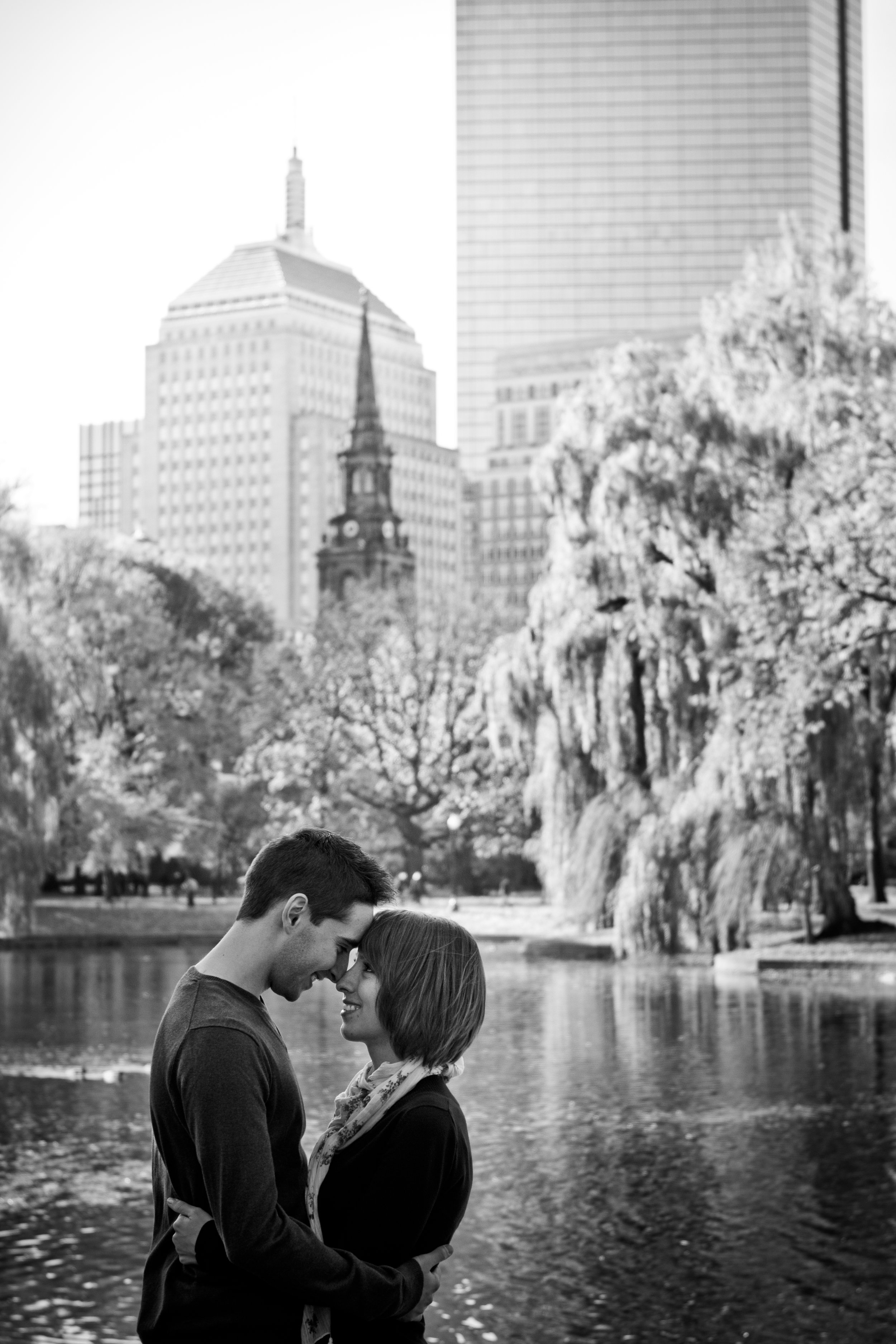 Emily and Pat Copley Square Boston Public Garden Massachusetts Engagement Photographer Shannon Sorensen Photography