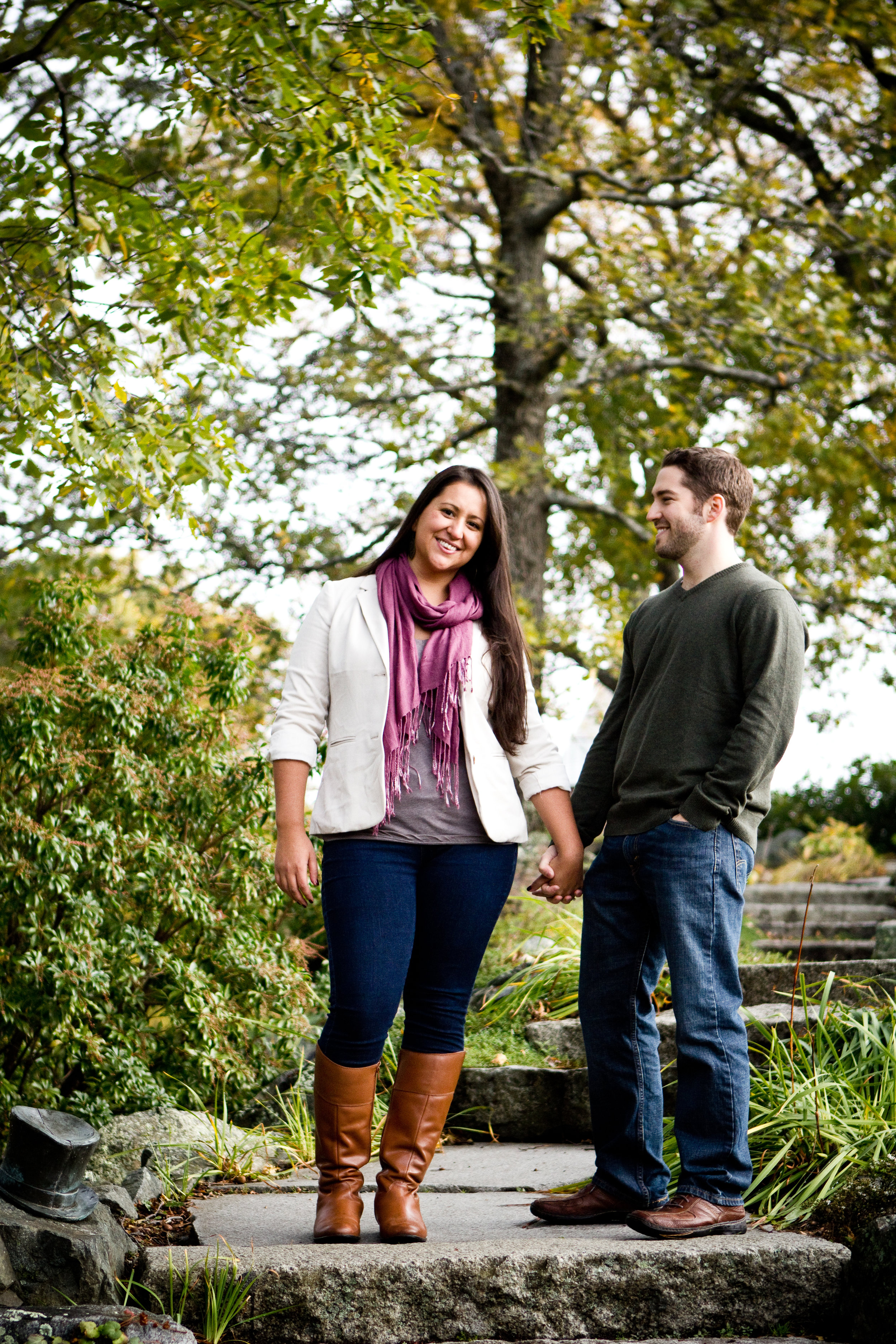 Ross and Renee deCordova Sculpture Park Lincoln Massachusetts Engagement Photographer Shannon Sorensen Photography