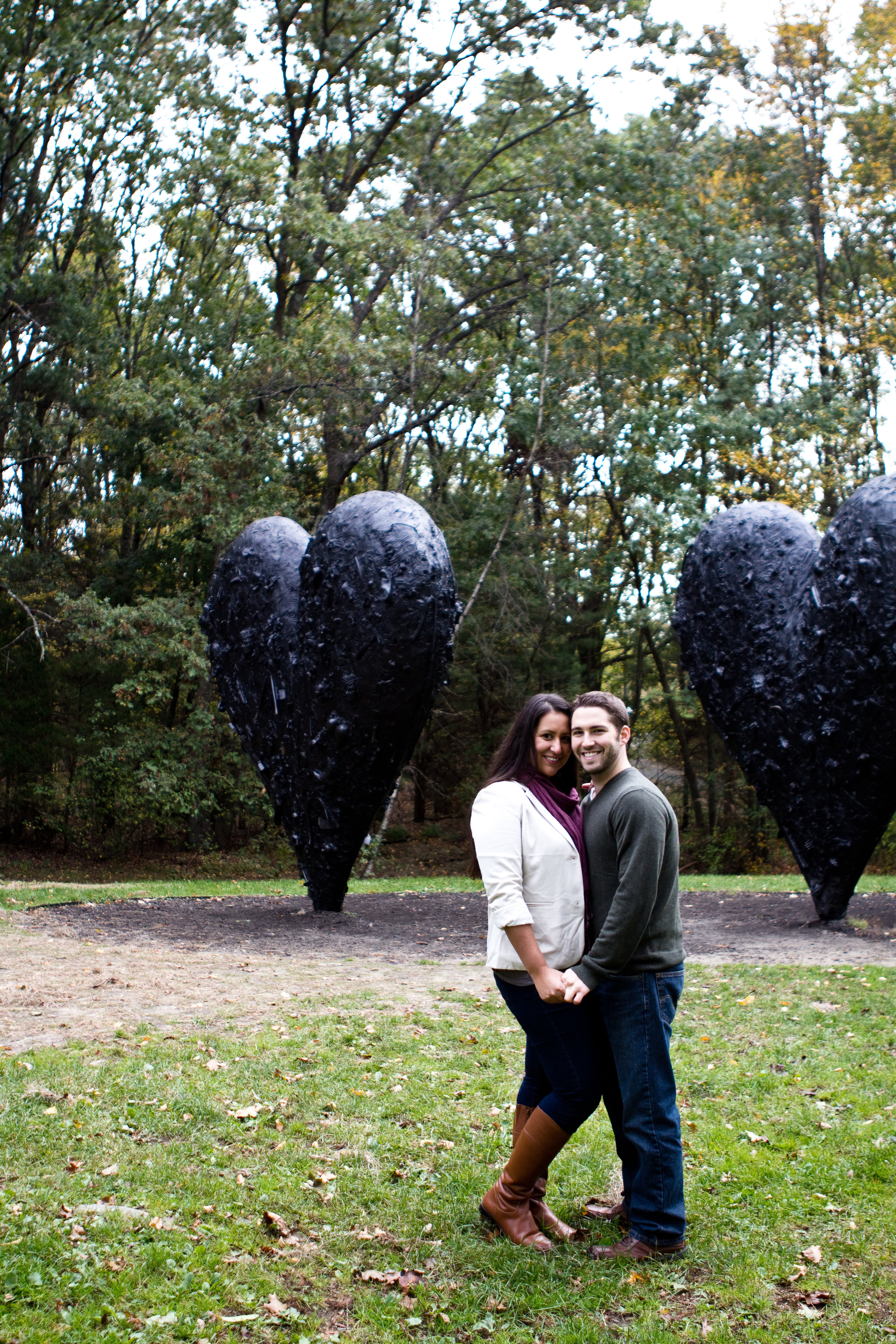 Ross and Renee deCordova Sculpture Park Lincoln Massachusetts Engagement Photographer Shannon Sorensen Photography