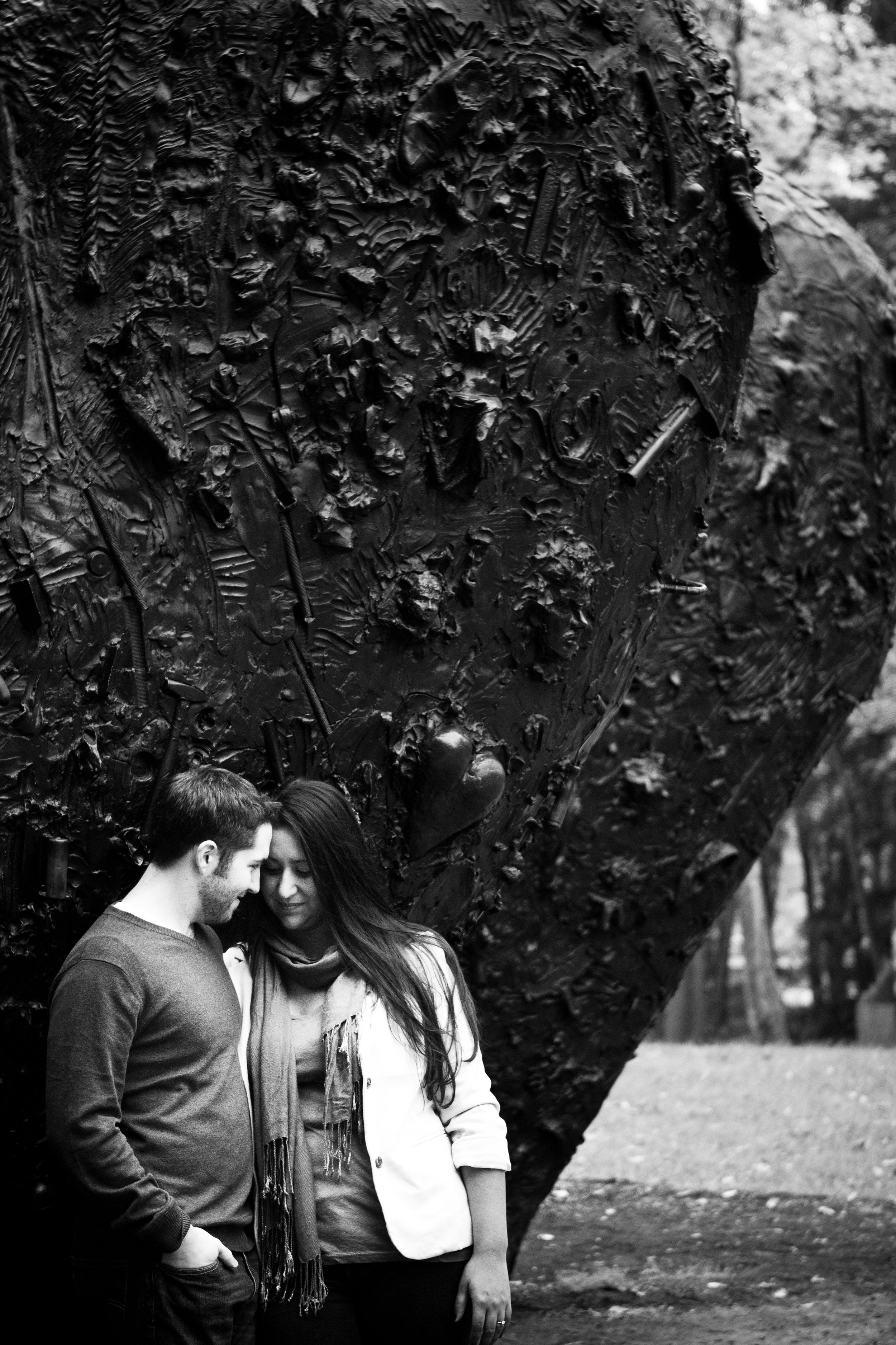 Ross and Renee deCordova Sculpture Park Lincoln Massachusetts Engagement Photographer Shannon Sorensen Photography