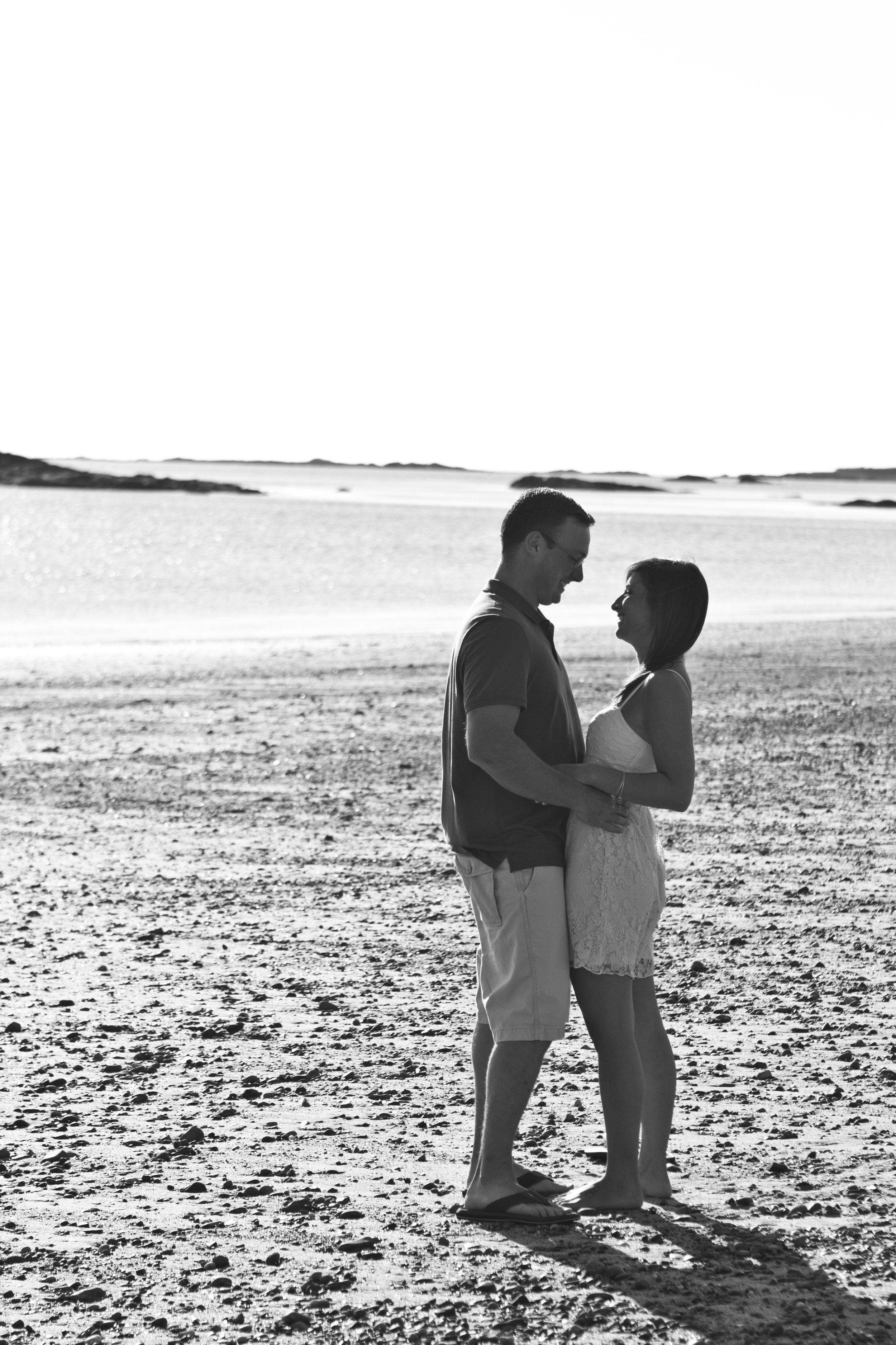 Erin and Mike Sandy Beach Cohasset South Shore Massachusetts Engagement Photographer Shannon Sorensen Photography