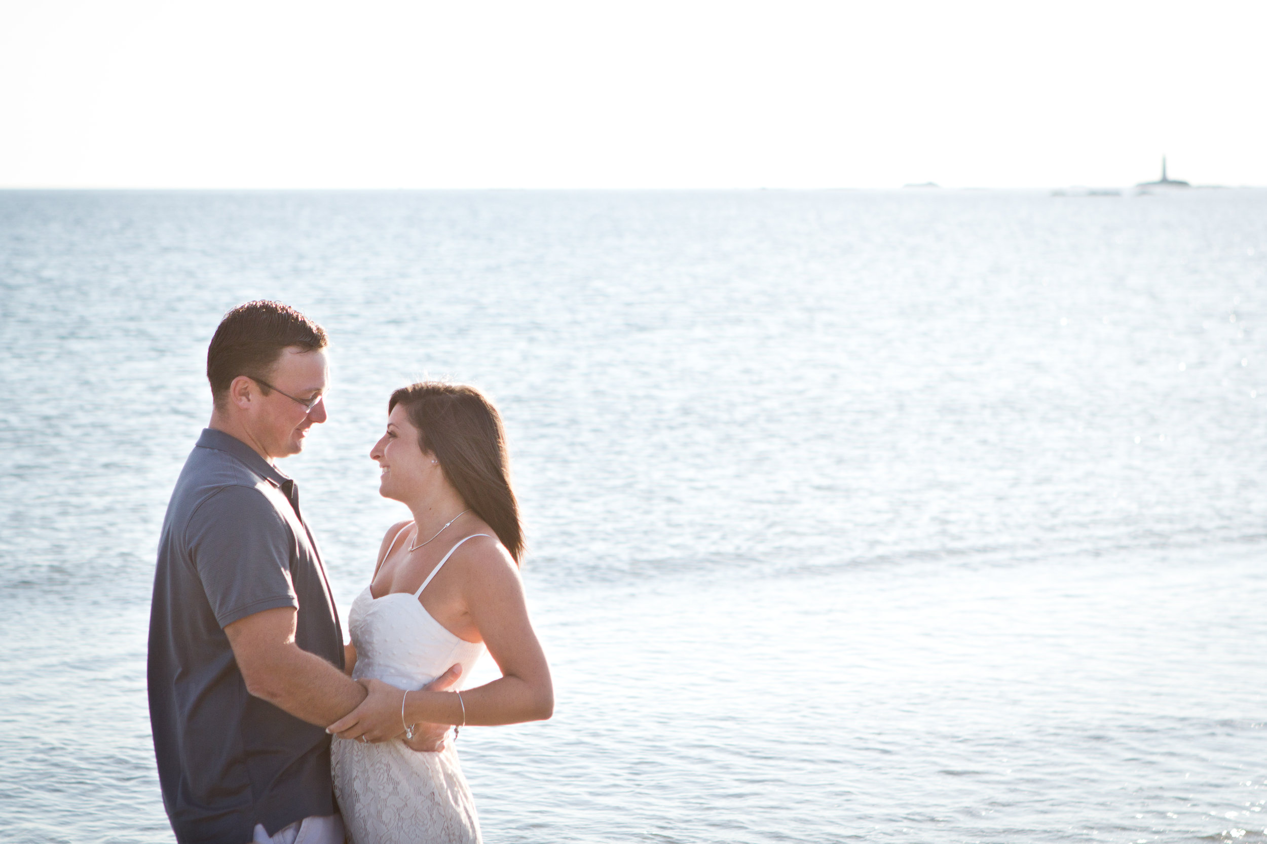 Erin and Mike Sandy Beach Cohasset South Shore Massachusetts Engagement Photographer Shannon Sorensen Photography