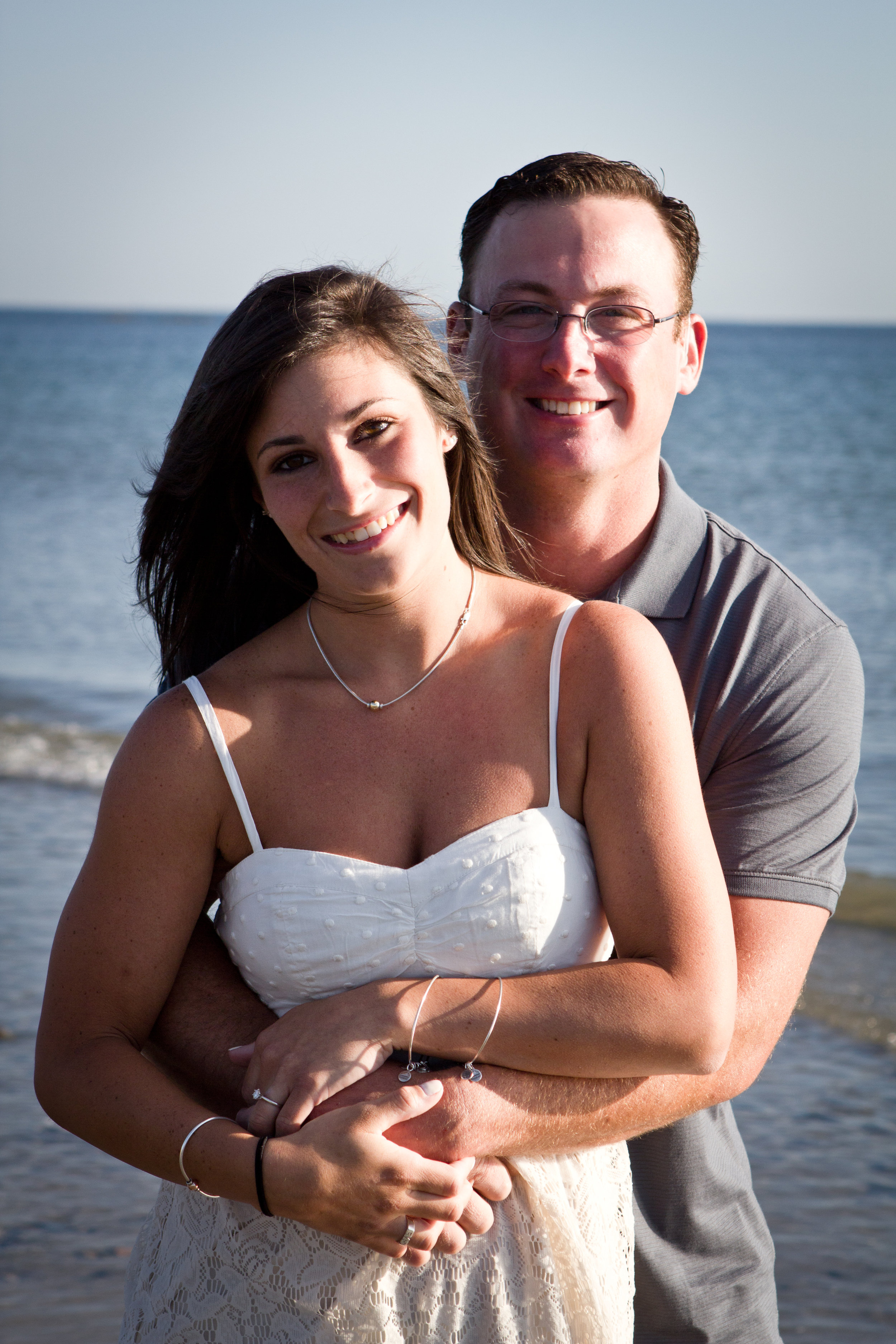 Erin and Mike Sandy Beach Cohasset South Shore Massachusetts Engagement Photographer Shannon Sorensen Photography