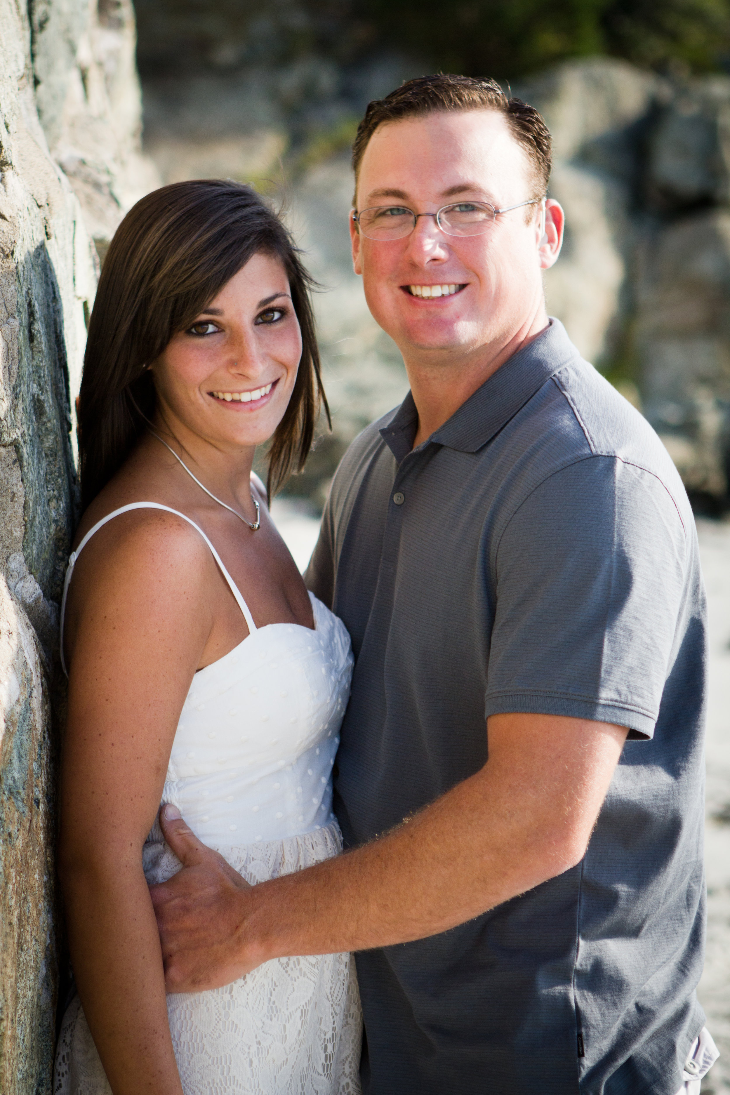 Erin and Mike Sandy Beach Cohasset South Shore Massachusetts Engagement Photographer Shannon Sorensen Photography