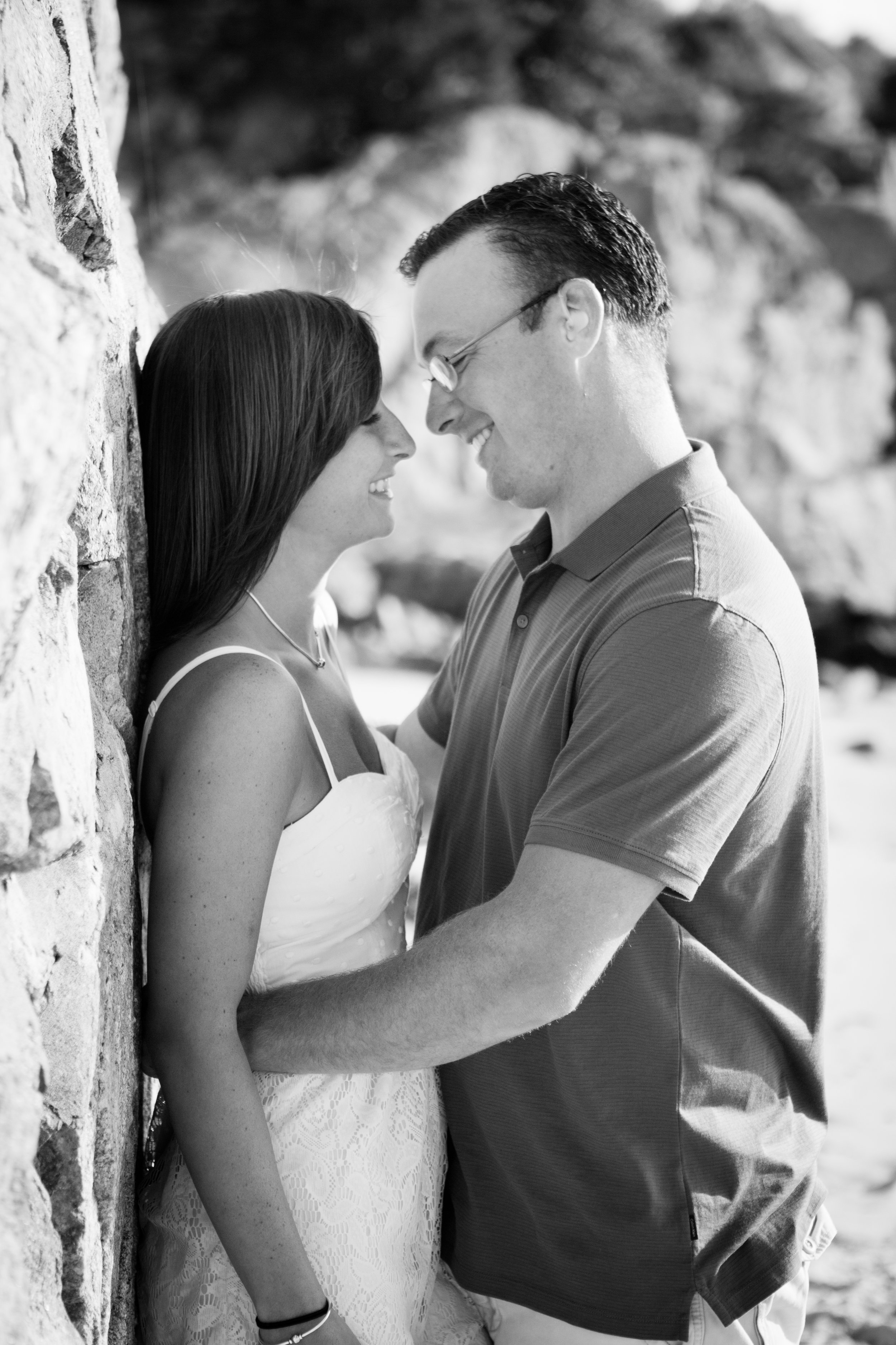 Erin and Mike Sandy Beach Cohasset South Shore Massachusetts Engagement Photographer Shannon Sorensen Photography
