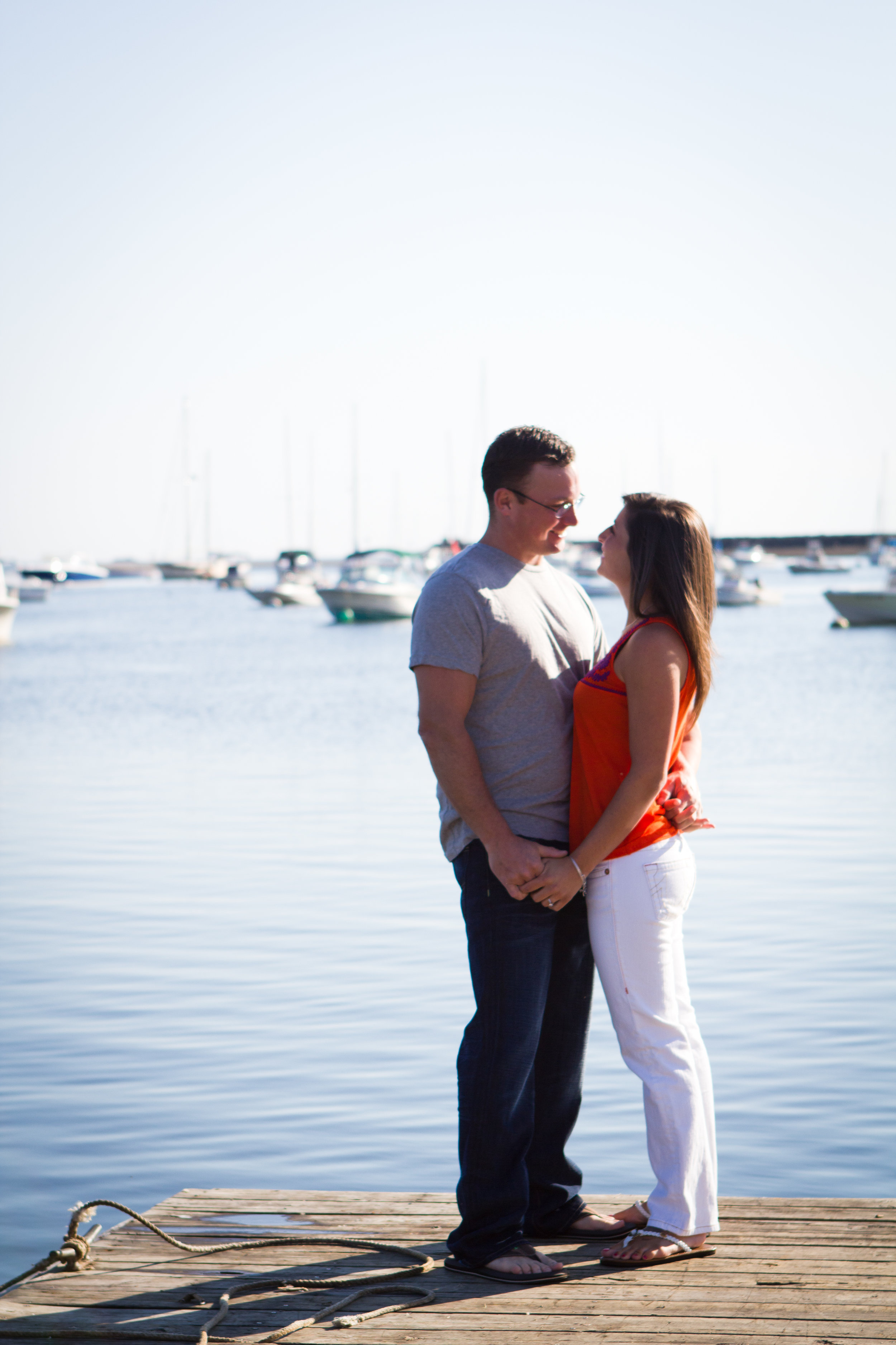 Erin and Mike Sandy Beach Cohasset South Shore Massachusetts Engagement Photographer Shannon Sorensen Photography