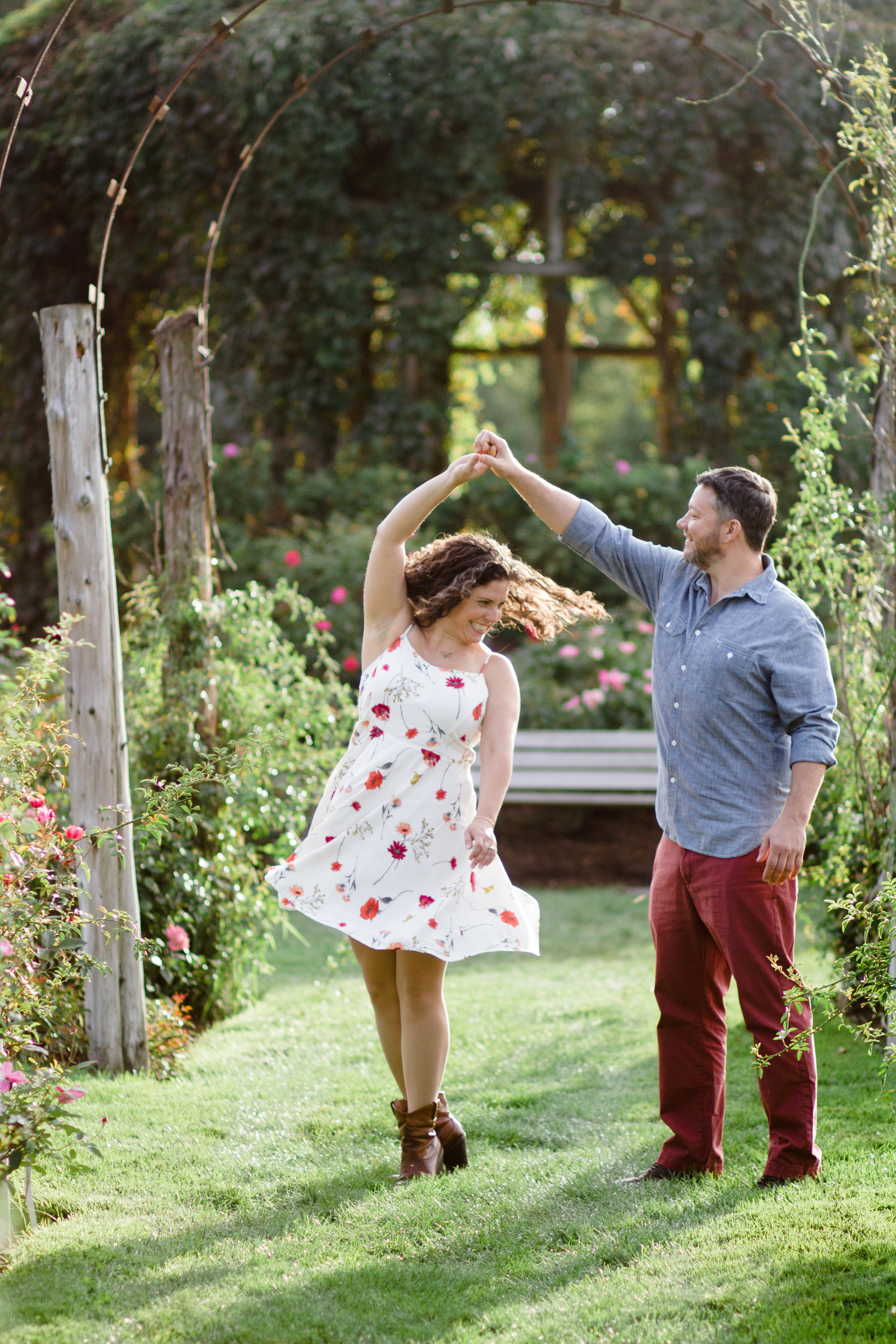 Barbara and James Elizabeth Park West Hartford Connecticut Engagement Photographer Shannon Sorensen Photography