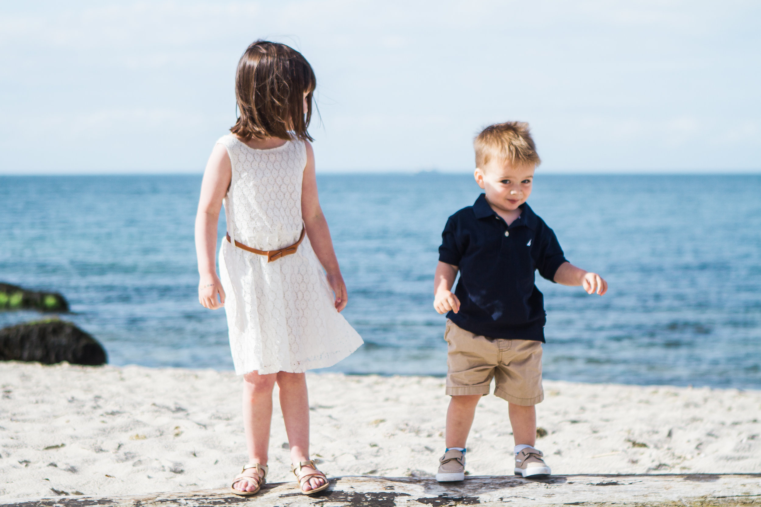 Spring Family Beach Session at Harkness Memorial State Park Waterford Connecticut Shoreline Photographer Shannon Sorensen Photography