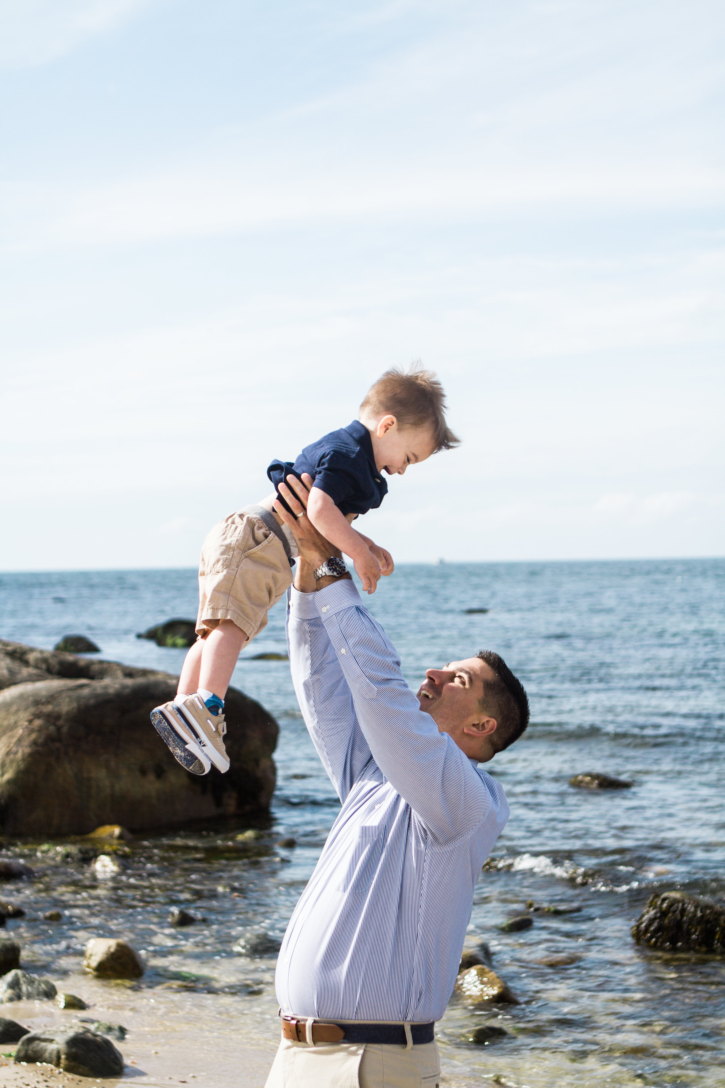 Spring Family Beach Session at Harkness Memorial State Park Waterford Connecticut Shoreline Photographer Shannon Sorensen Photography