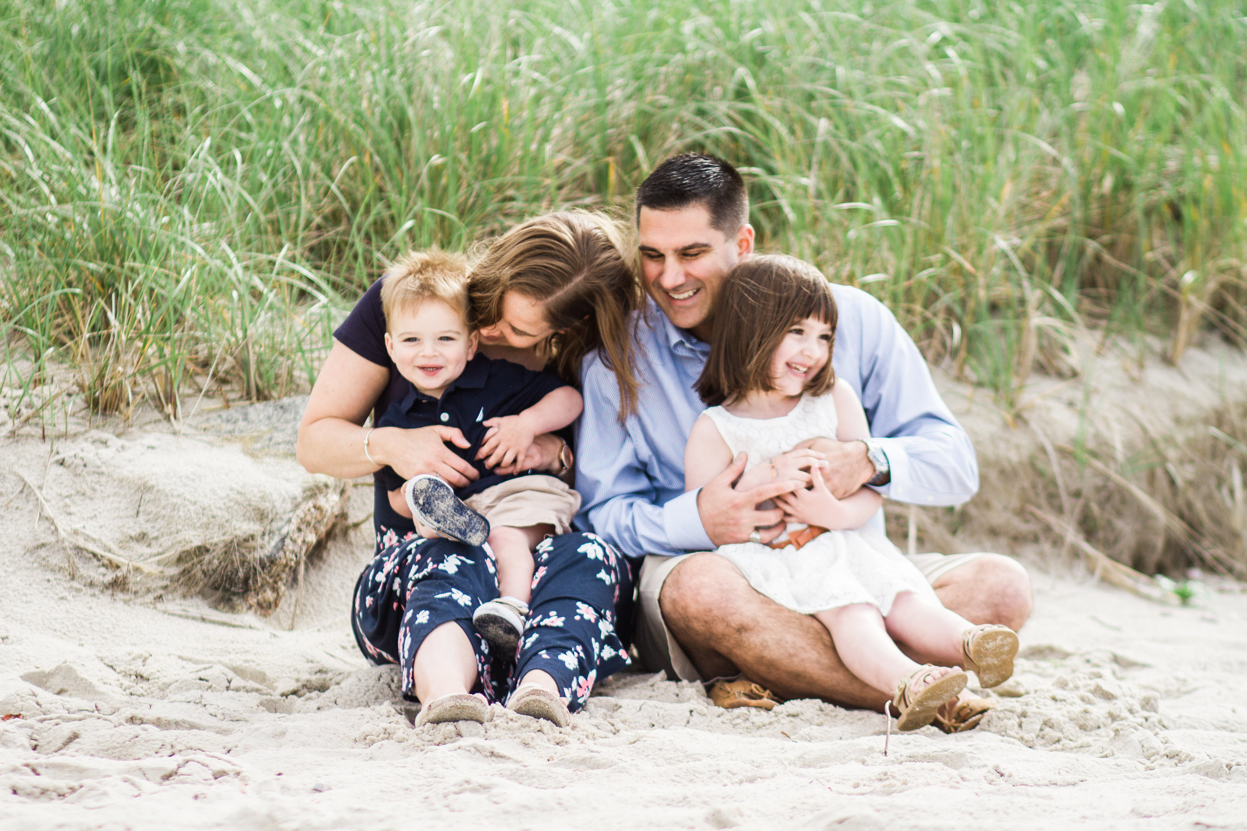 Spring Family Beach Session at Harkness Memorial State Park Waterford Connecticut Shoreline Photographer Shannon Sorensen Photography