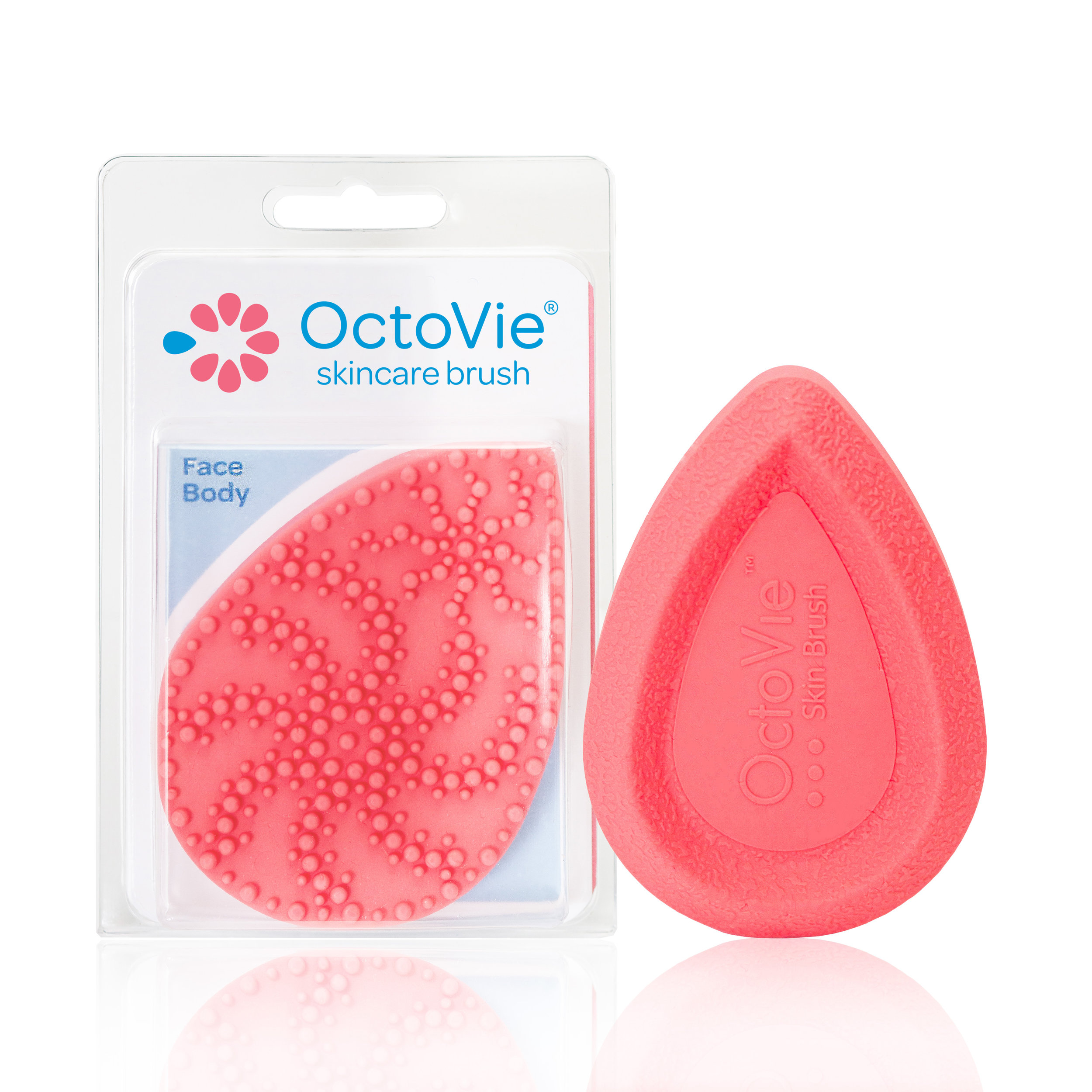 OctoVie Pink Brush in Package and Back Side with Reflection-2 new logo.jpg