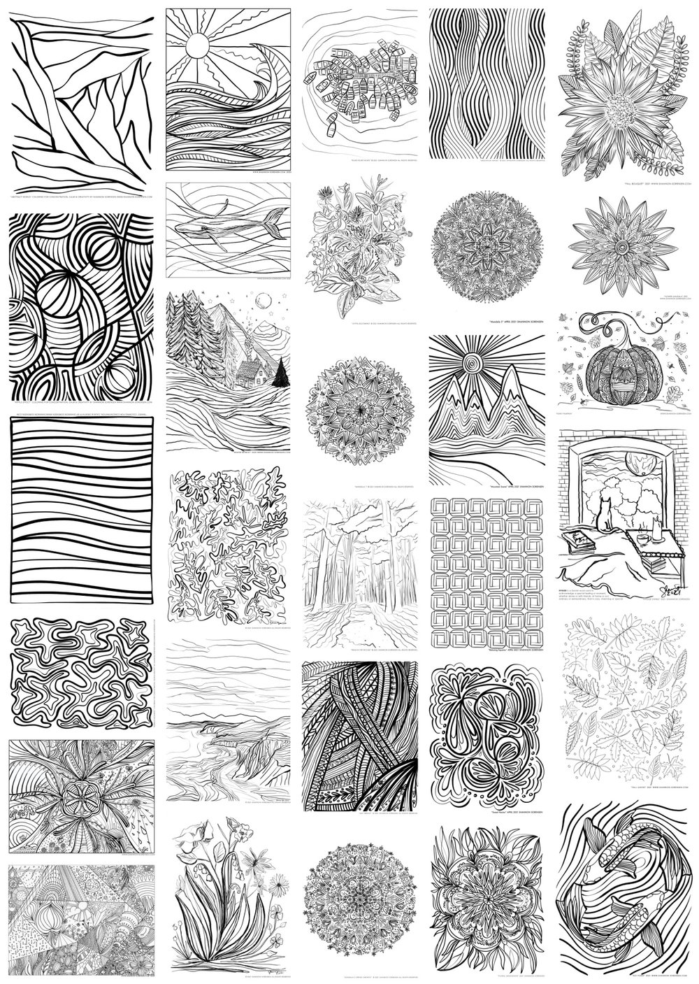 Inspired By Zentangle: Patterns and Starter Pages of 2022  Zentangle  patterns, Doodle art for beginners, Doodle art drawing