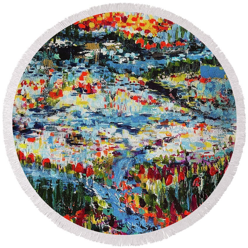 The World is Wide 18x24" Acrylic Painting on Canvas by Connecticut Contemporary Fine Art Painter Shannon Sorensen