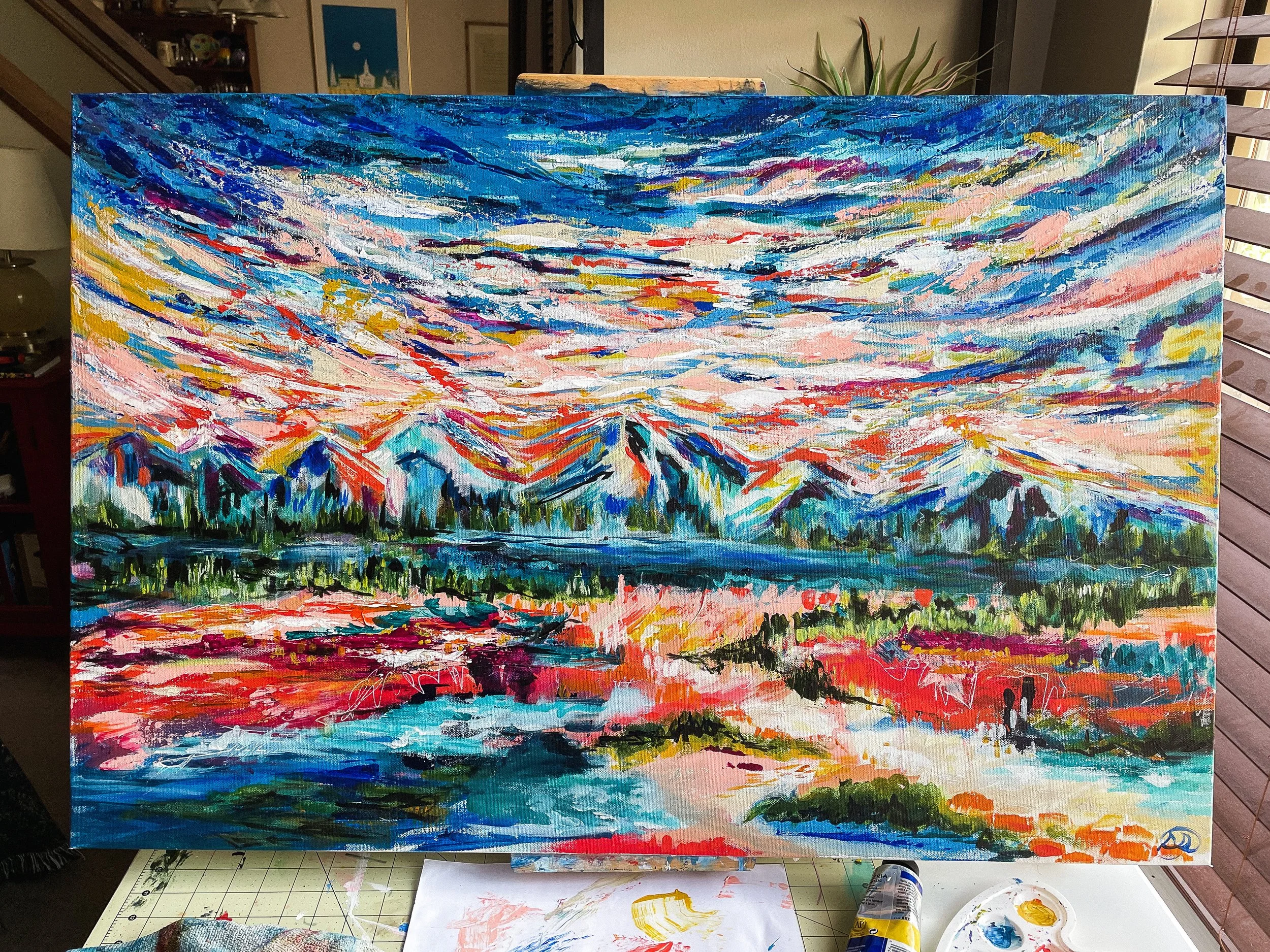 Somewhere North of Here, 24x36 Acrylic on Canvas