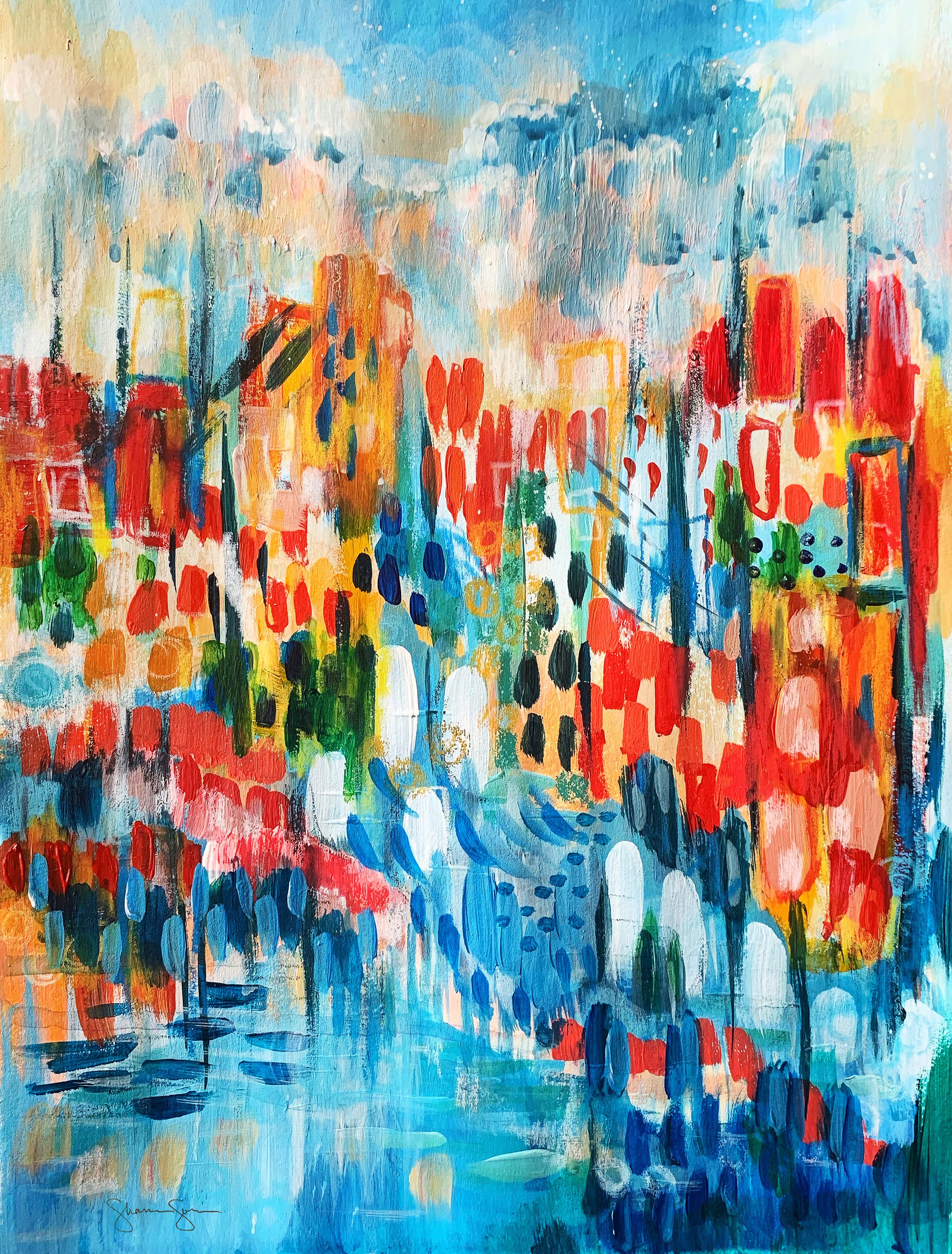 Copenhagen_Acrylic Abstract Art by Shannon Sorensen_9x12_signature.jpg