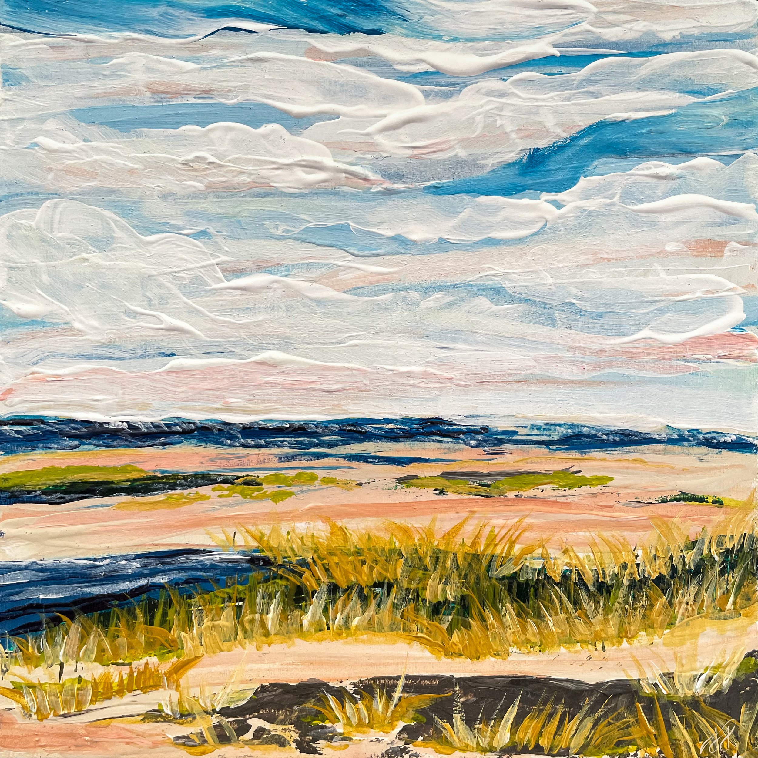 Down By the Bay_Acrylic on 6x6 Wood Panel_Connecticut Artist Shannon Sorensen.jpg