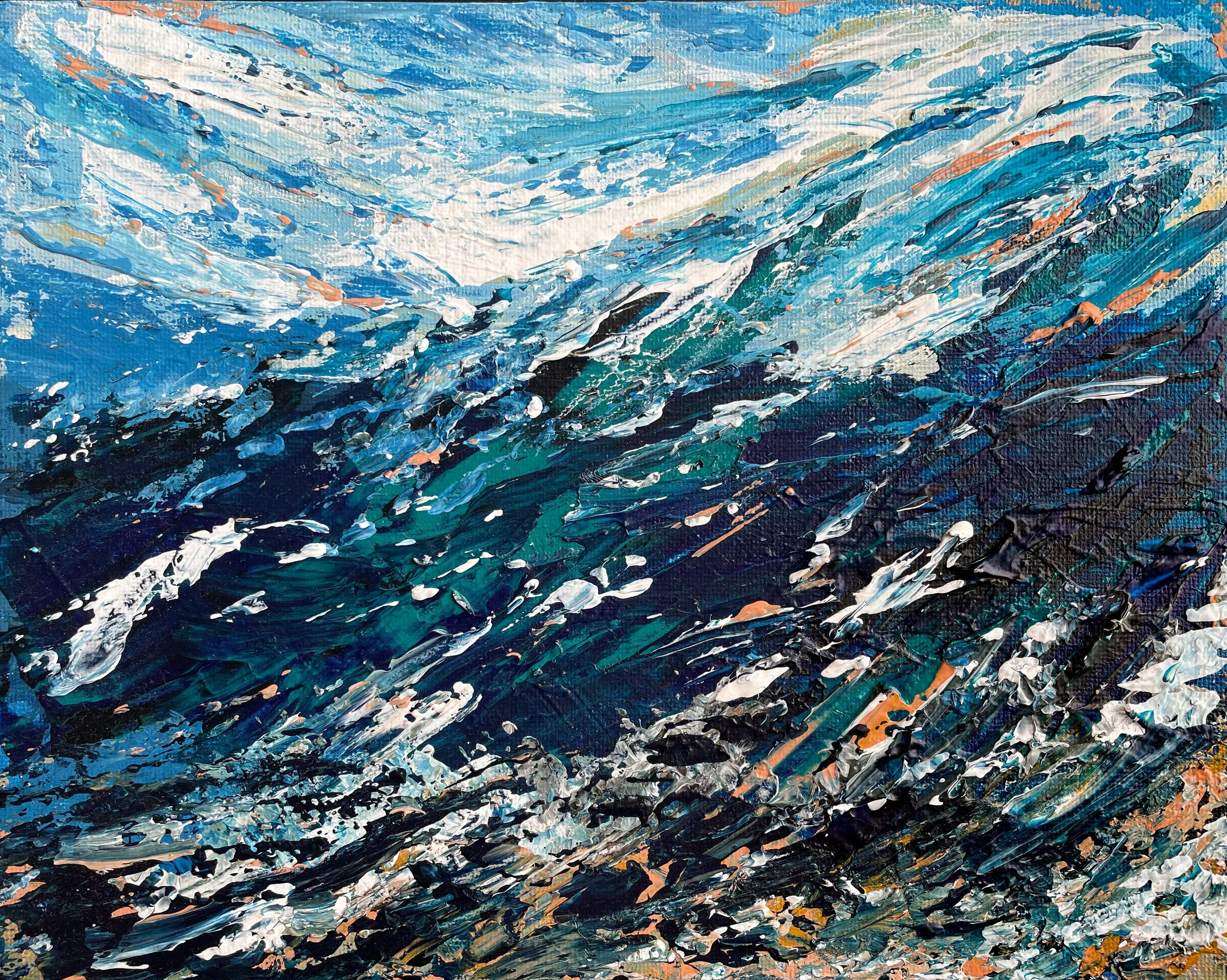"Out of Nowhere" 8x10 Acrylic Painting on Canvas Panel