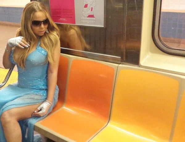 VERSACE GOWN SUBWAY MARIAH