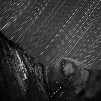 Climbing Under the Milky Way