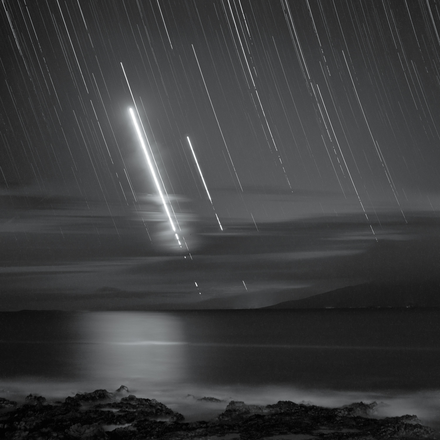 Venus and Jupiter Setting Over Molokai