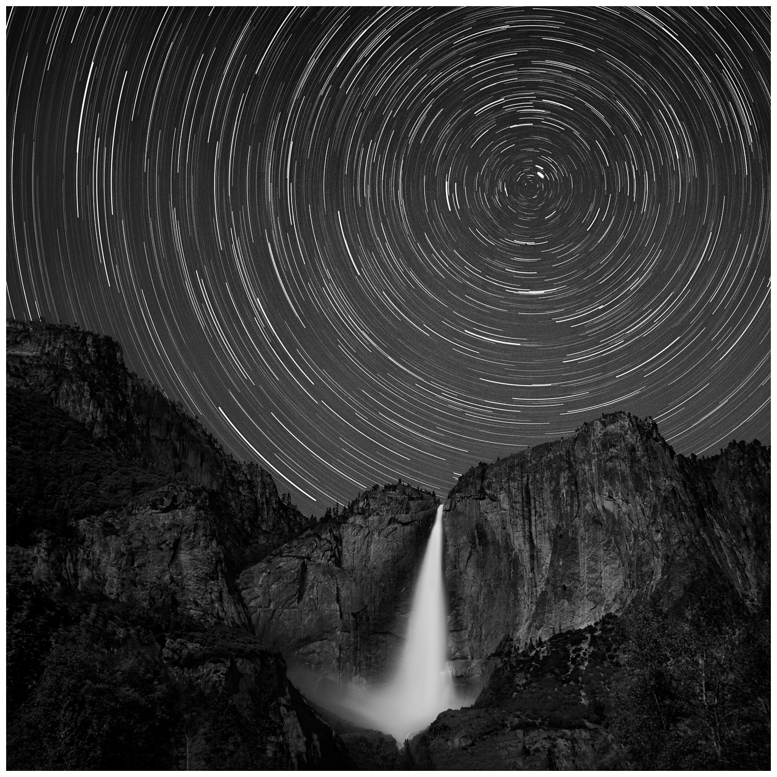 Polaris Over Yosemite Falls