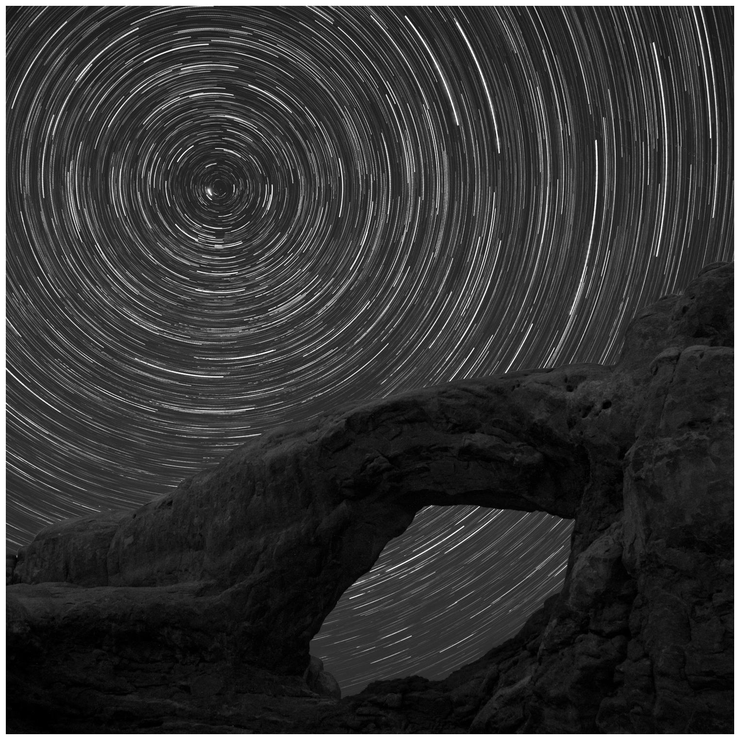 Stars Through a Window, Arches NP