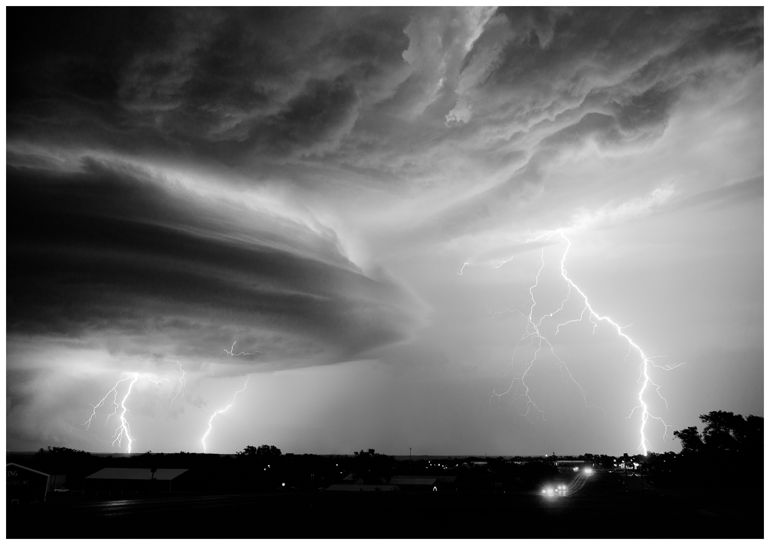Lightning Storm Near Canadian, Texas