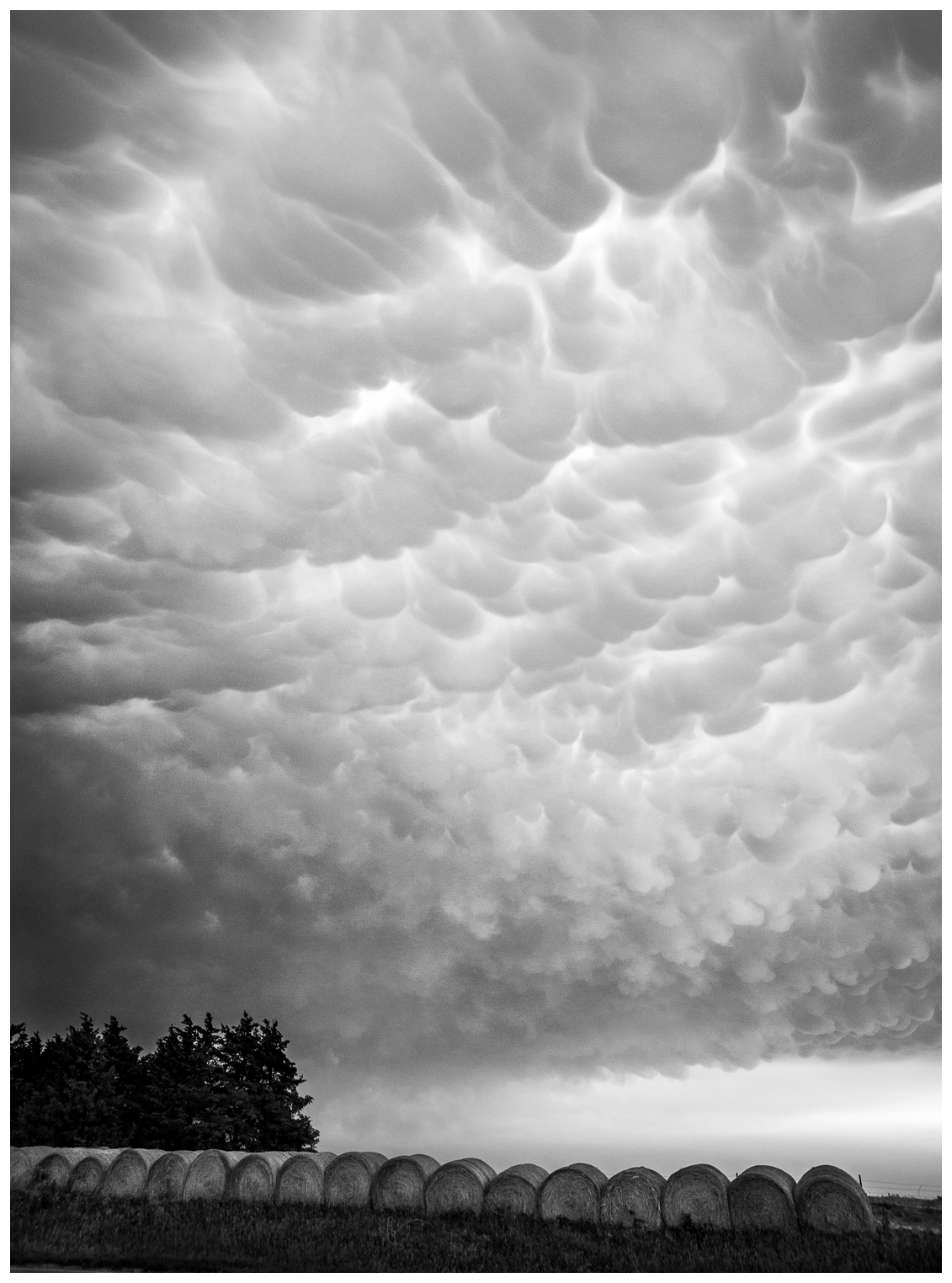 Mammatus Clouds Over Central Nebraska
