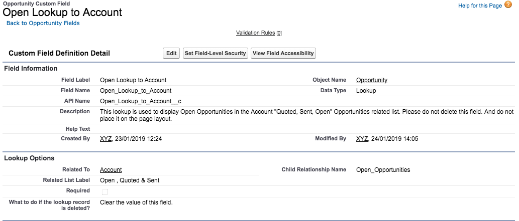 This is an example how you name name your Opportunity Lookup field.