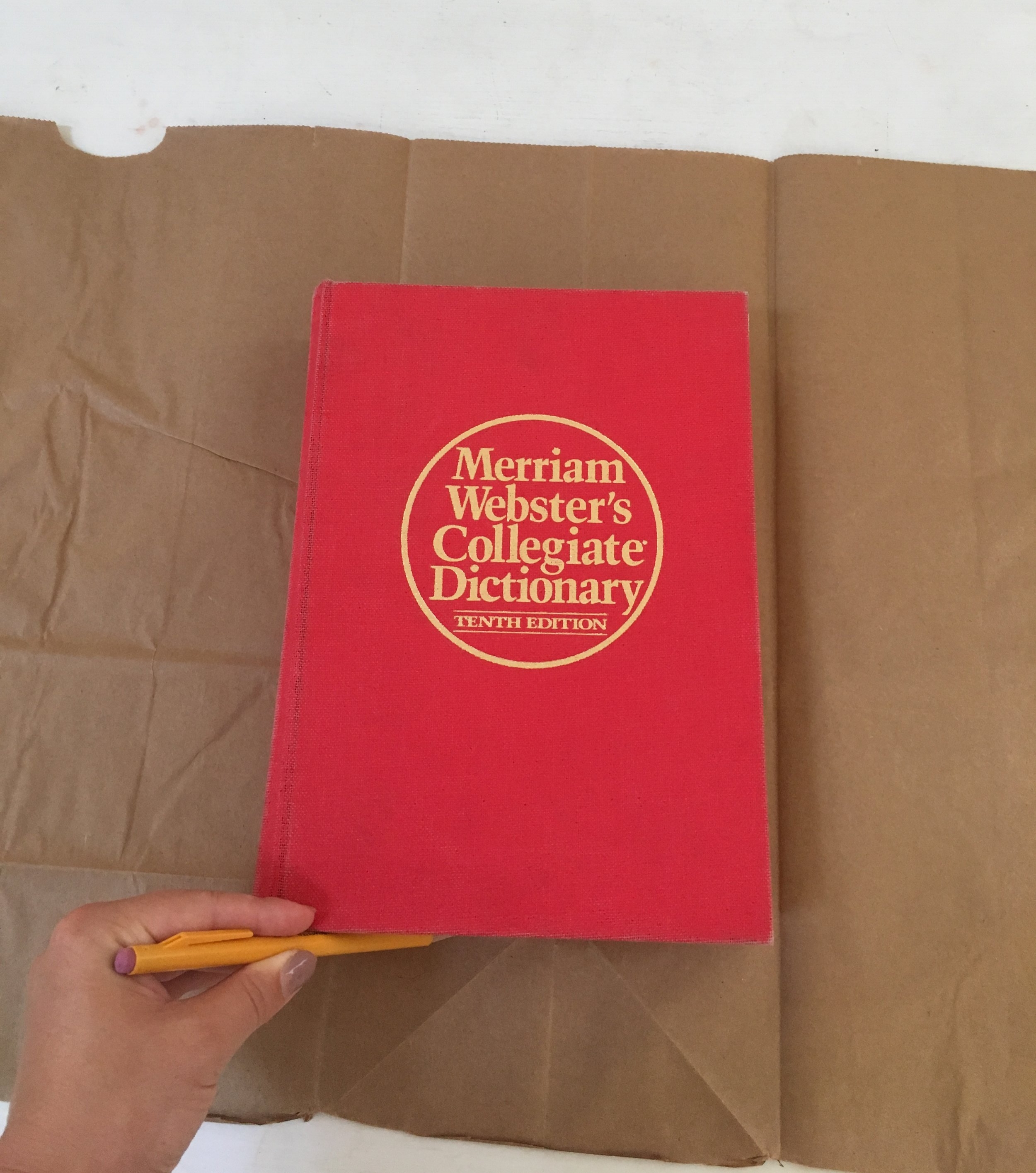 How to make a book cover from a paper grocery Sack. — Ross