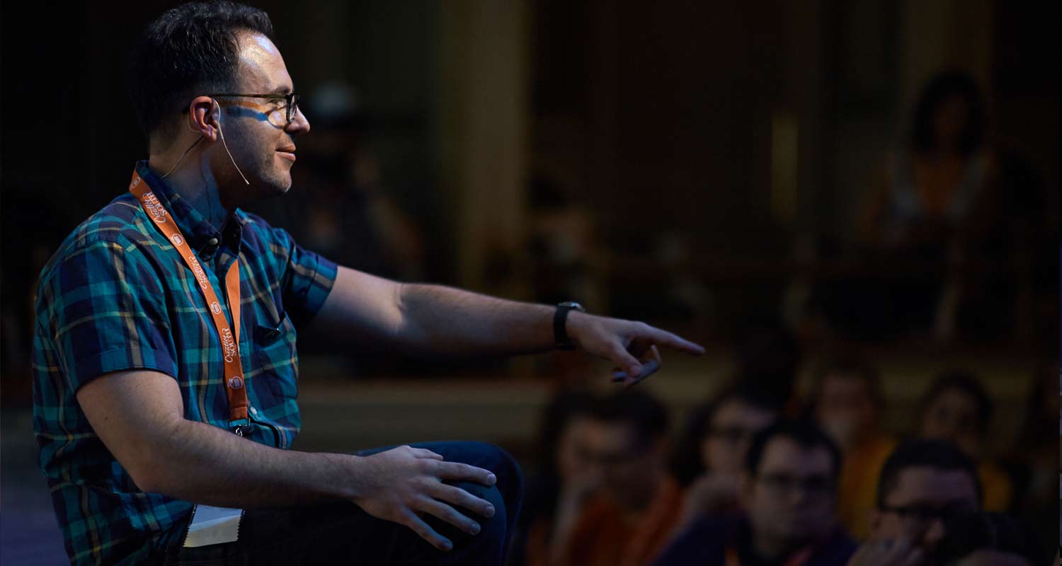 Tad taking questions. Photo by Alicja Colon