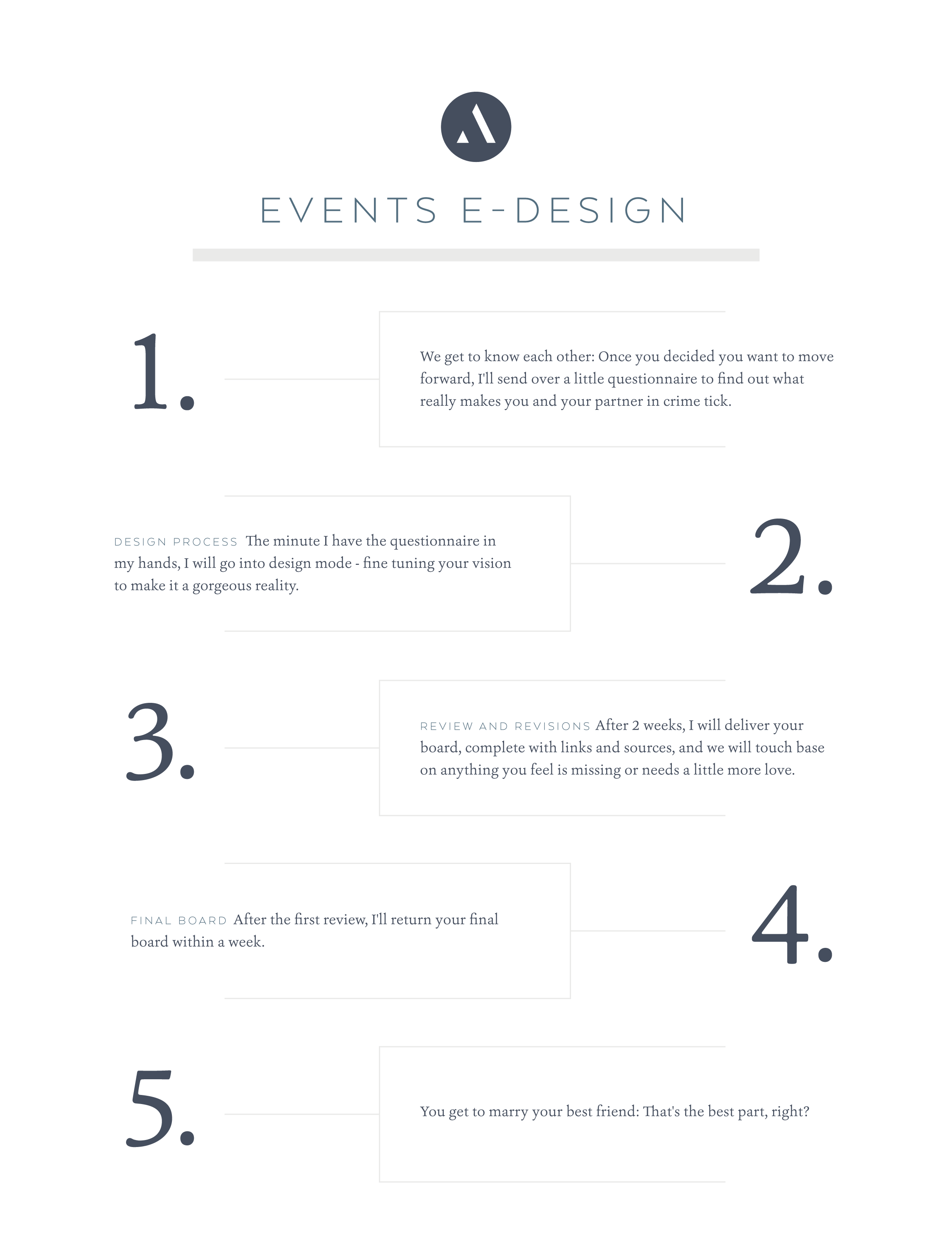 WEDDINGS: E-DESIGN PROCESS