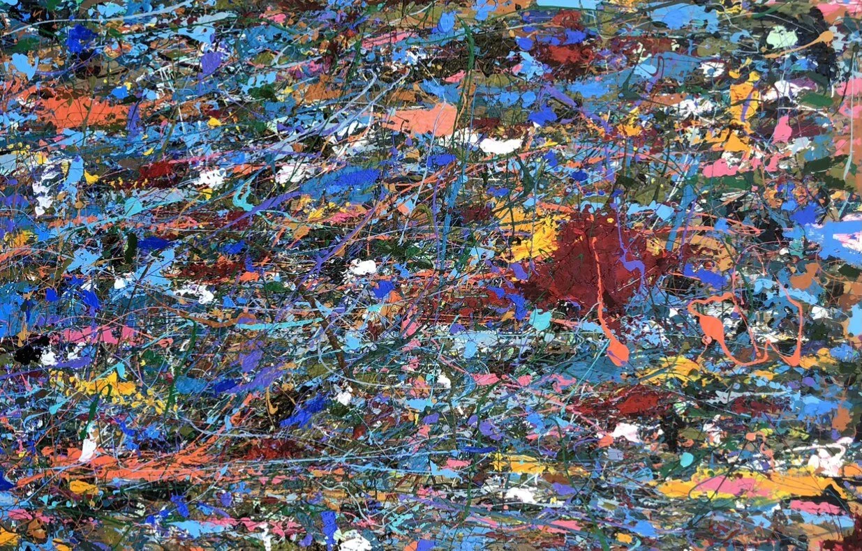 Desert Dawn. 36x60. Acrylic. by Bobby Gombert
