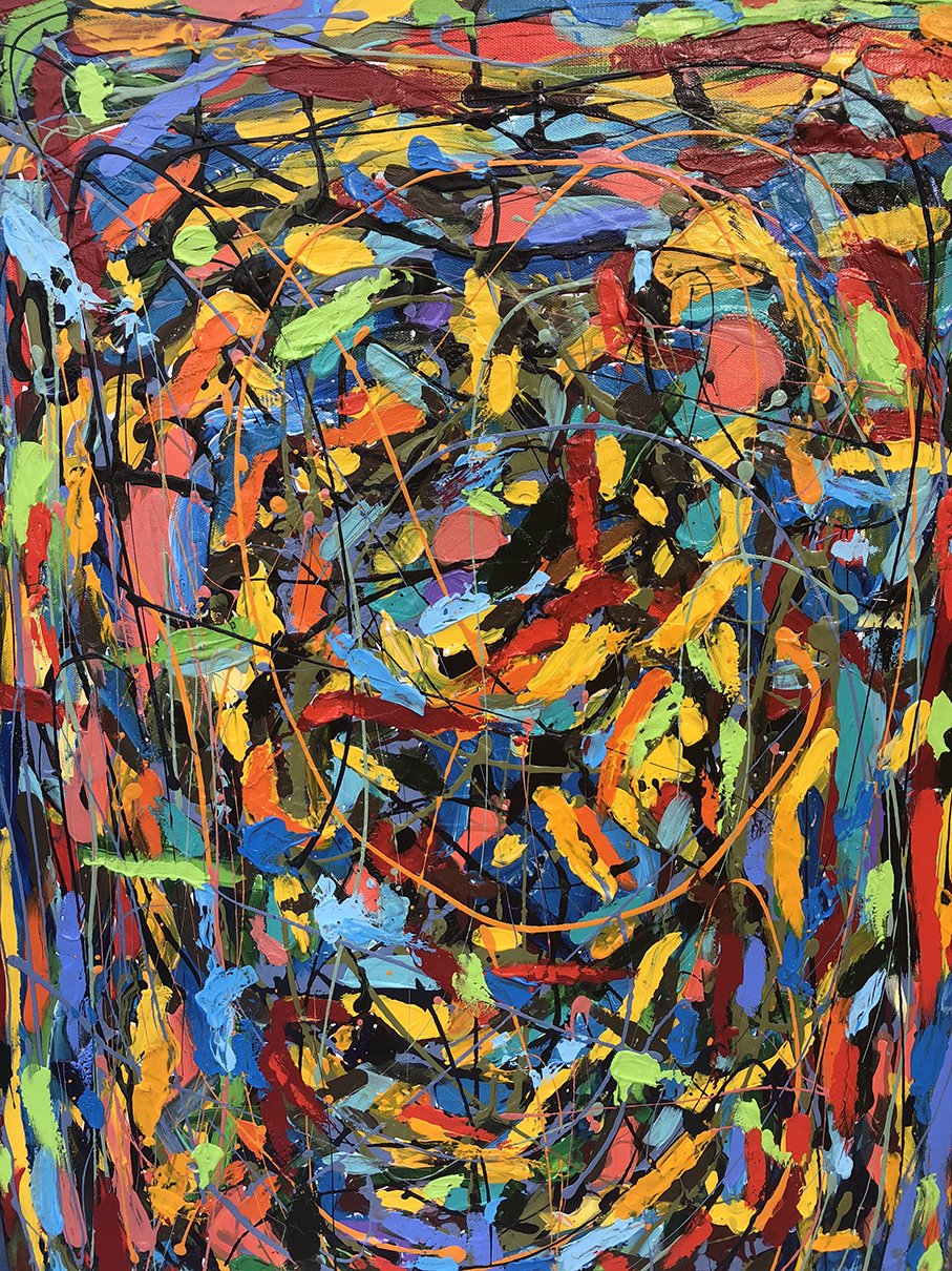 Moving Forward. 24X36.  Acrylic. 2020.