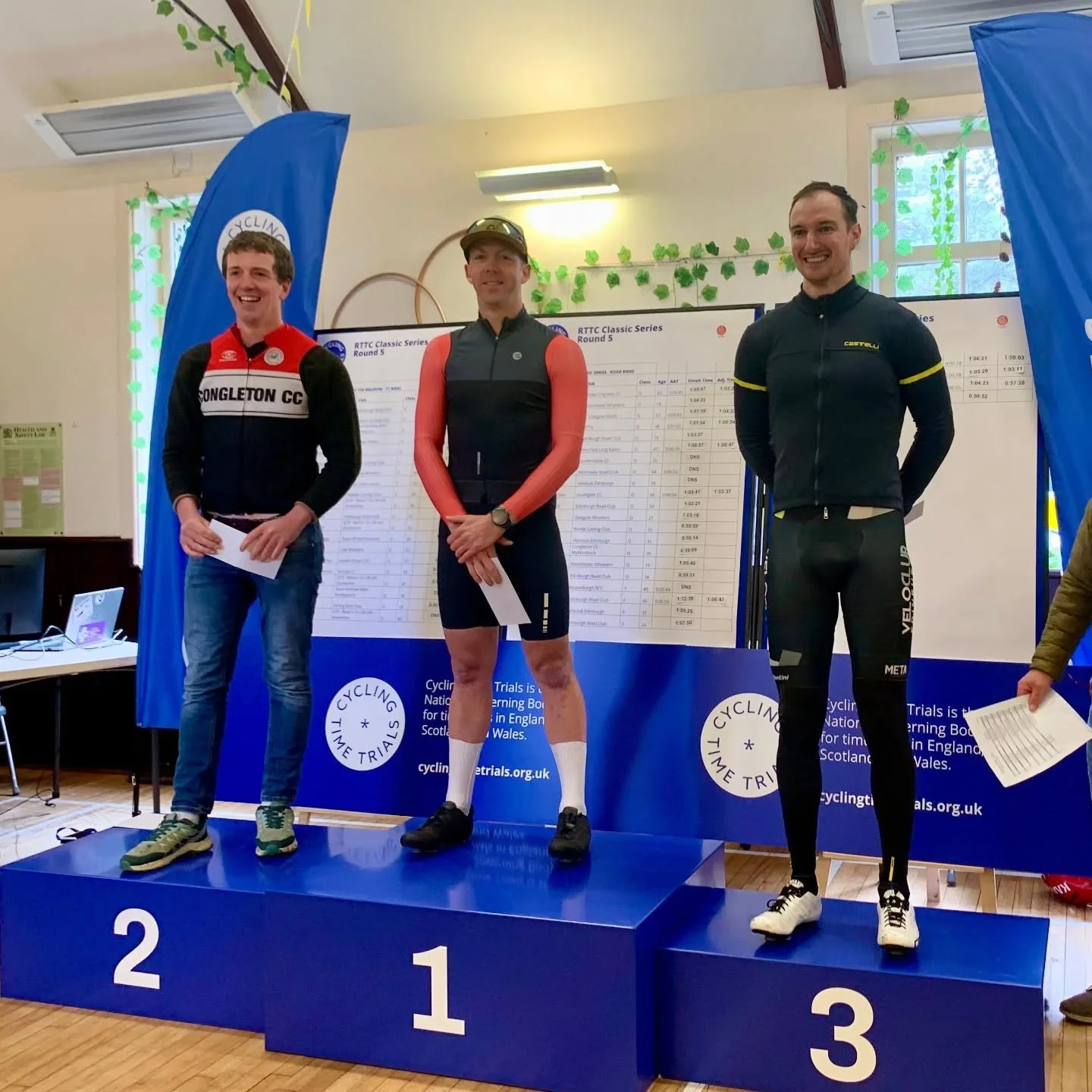 Ronde CC goes racing! 

A big result from Stef over the weekend as he put everyone else in the Hurst locker on his way to claiming 🥇 in the @edinburghroadclub Tour of the Meldons TT, with a time of 55:59!! 

#ScottishCycling #RondeCC @cyclingtimetri