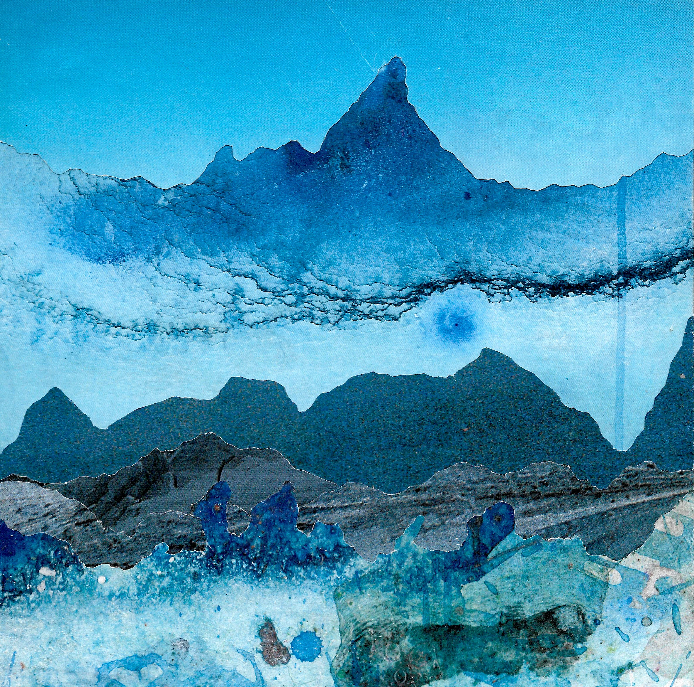  Skylines Mixed Media Collage 8 x 8 in, 2016 