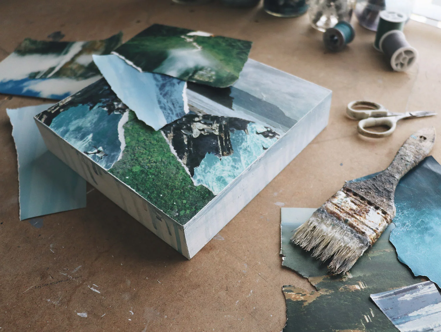 Calmer Waters // Collaging with Found Media