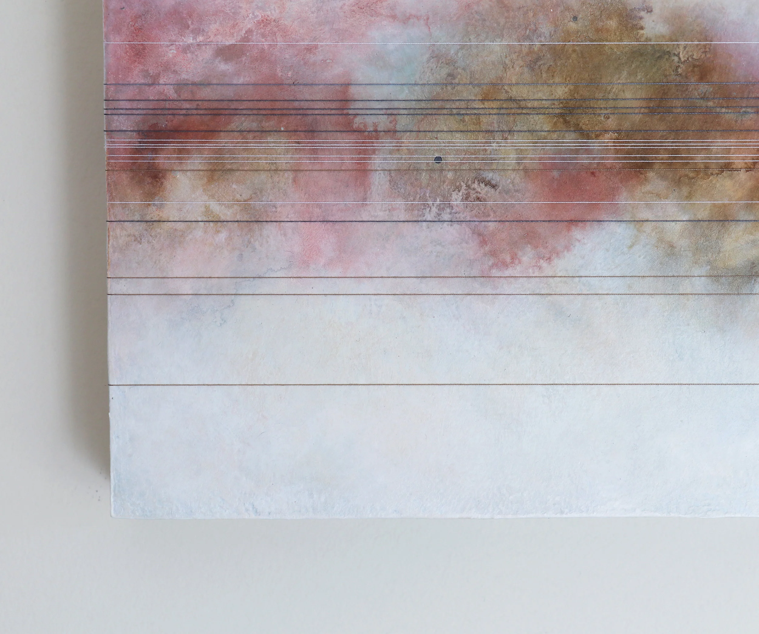 Isaqueena, Detail Thread, Ink & Acrylic x 8 in, 2017