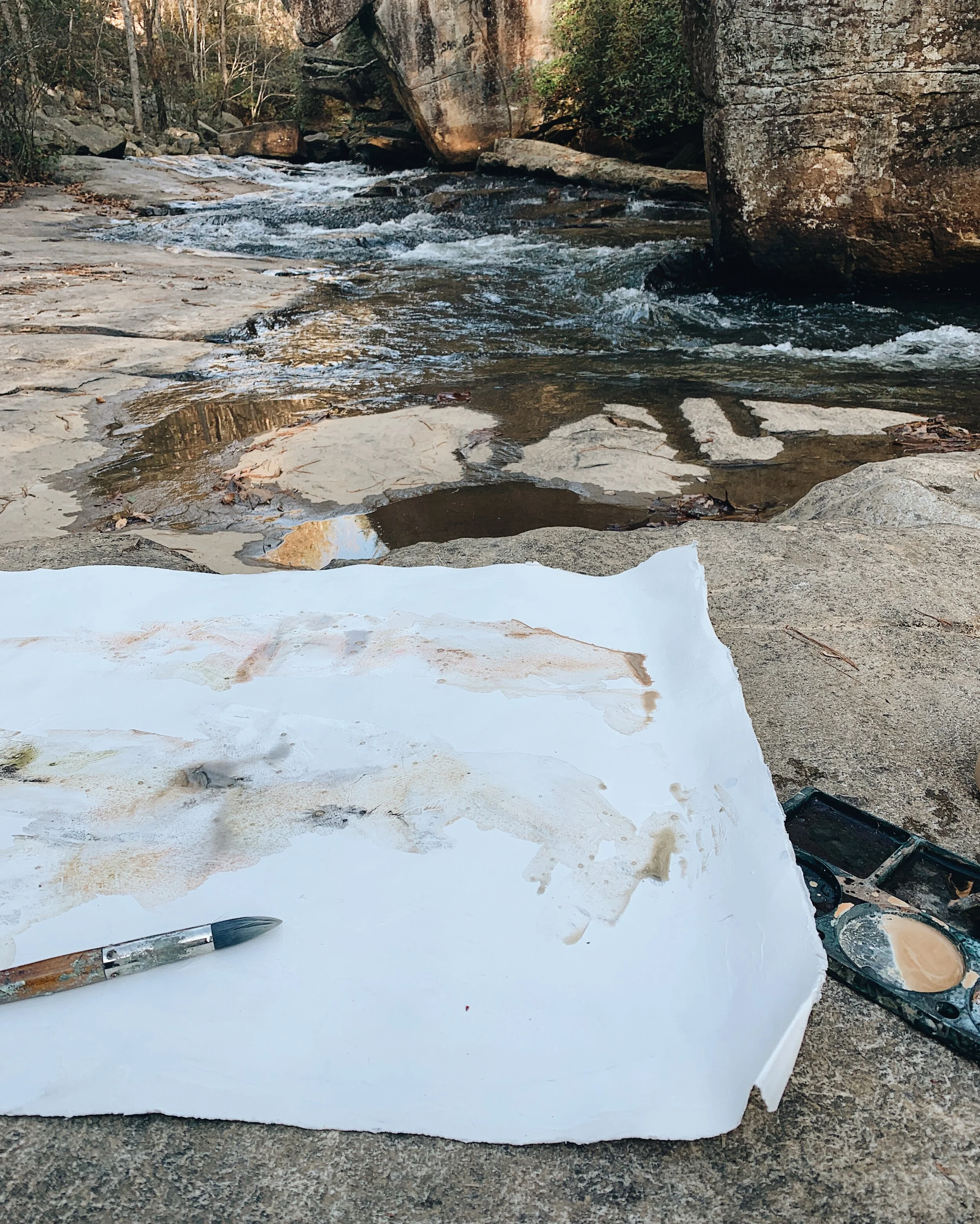 "Listen Close": Paintings Born Outside