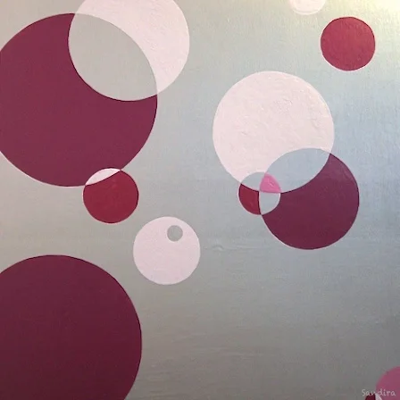 Vennoo - New York City 2011 - Hand-painted plywood with latex primer and mixed colors on metallic latex painted background.