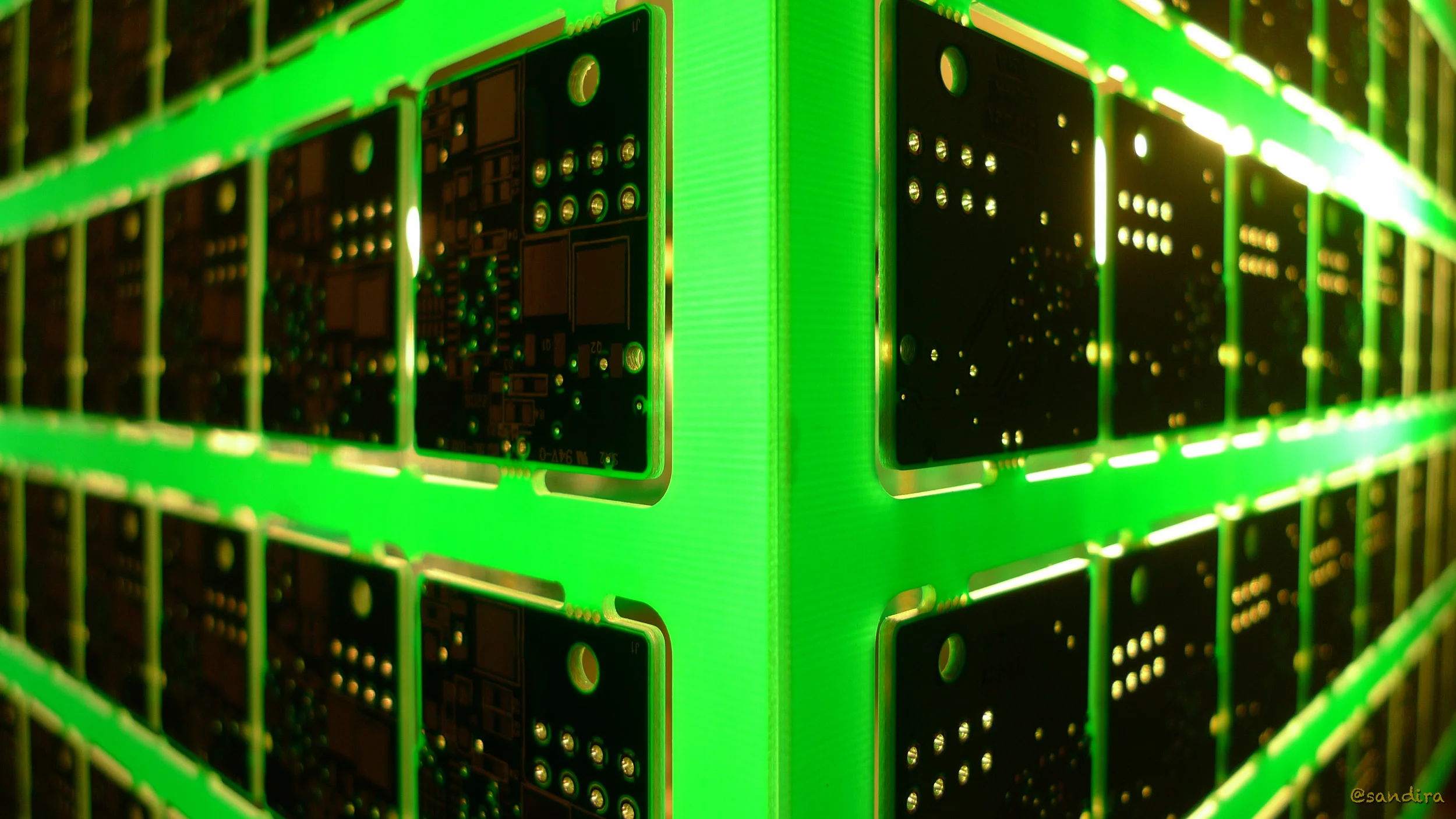 Circuitree - Seattle 2012 - Lampshade made with circuit boards