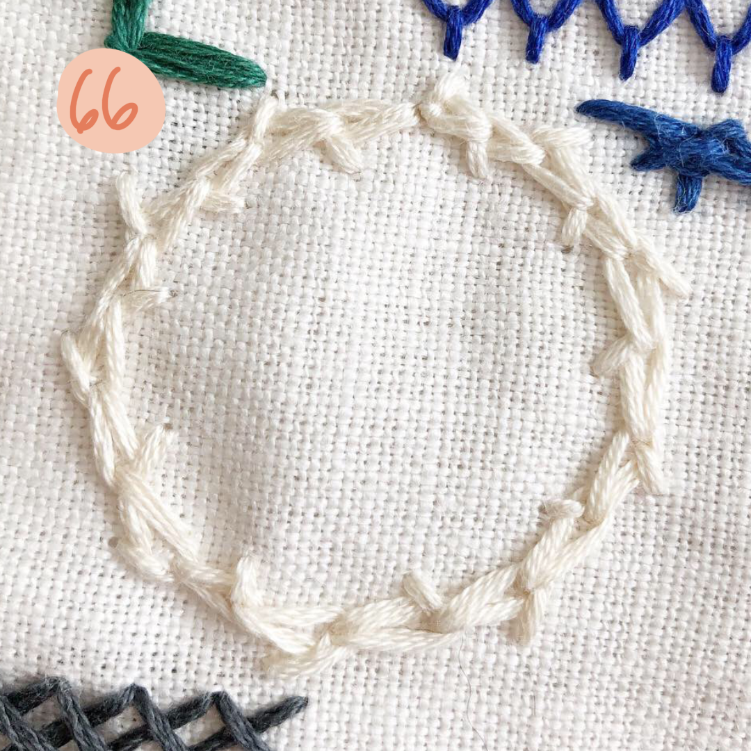Spine chain stitch