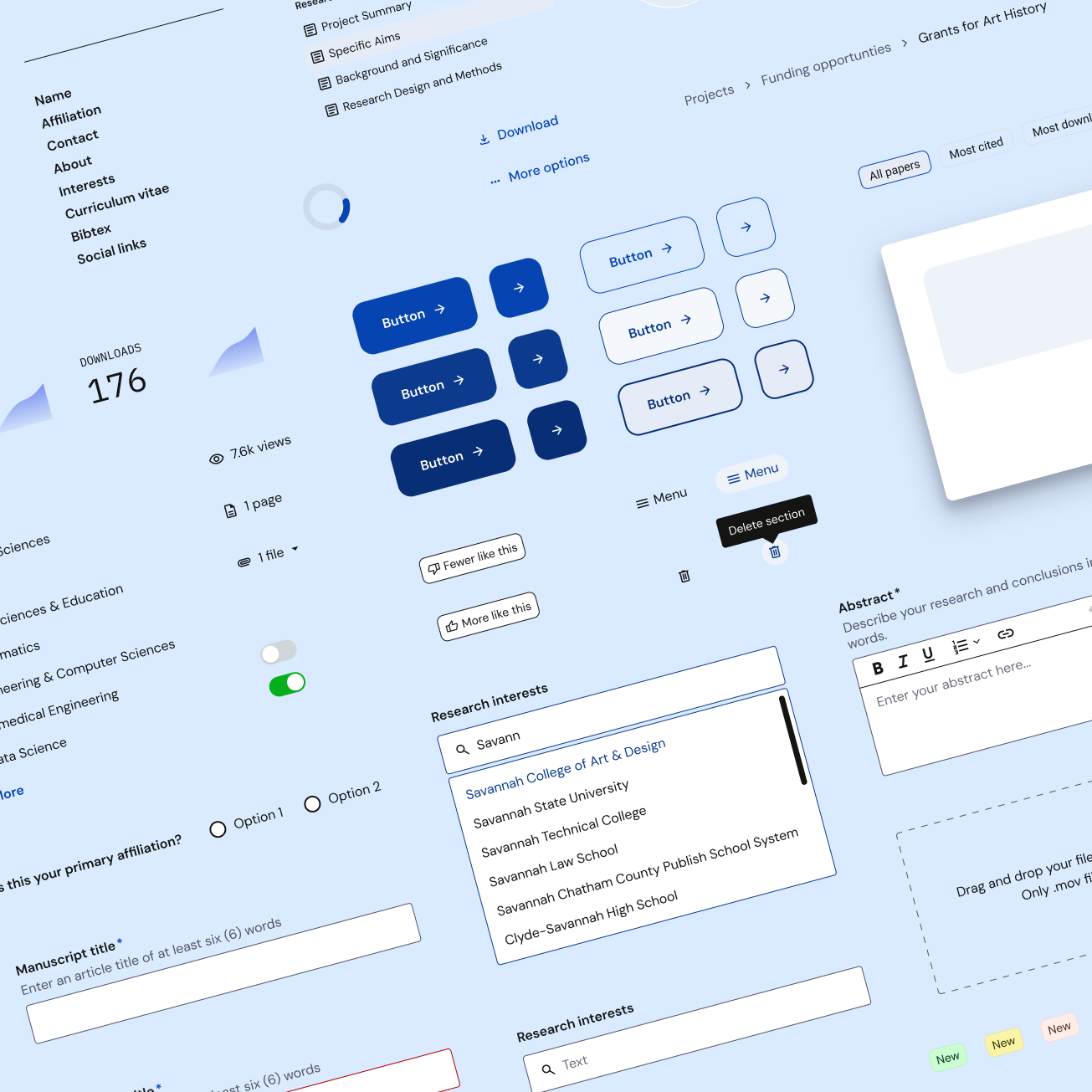 Academia design system
