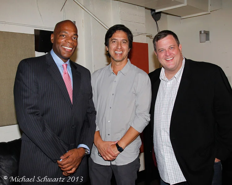 (L-R) Aonz0 Bodden, Ray Romano and Billy Gardell