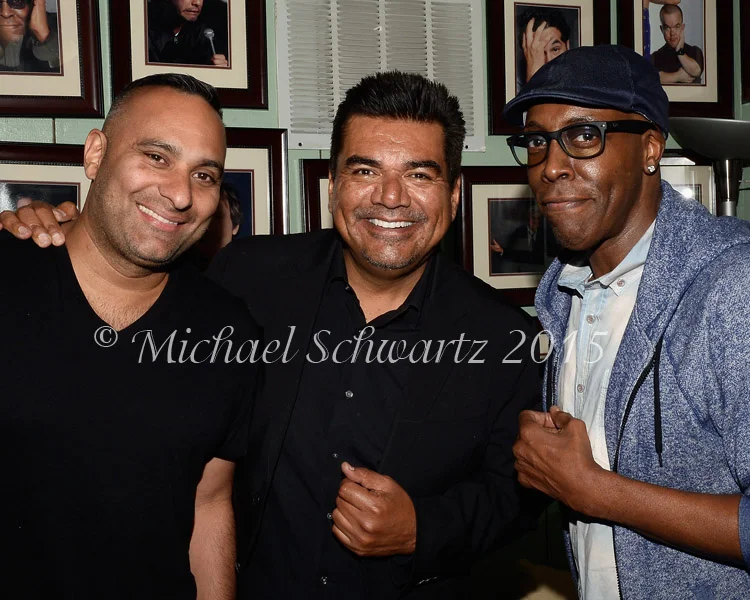 (L-R) Russell Peters, George Lopez and Arsenio Hall