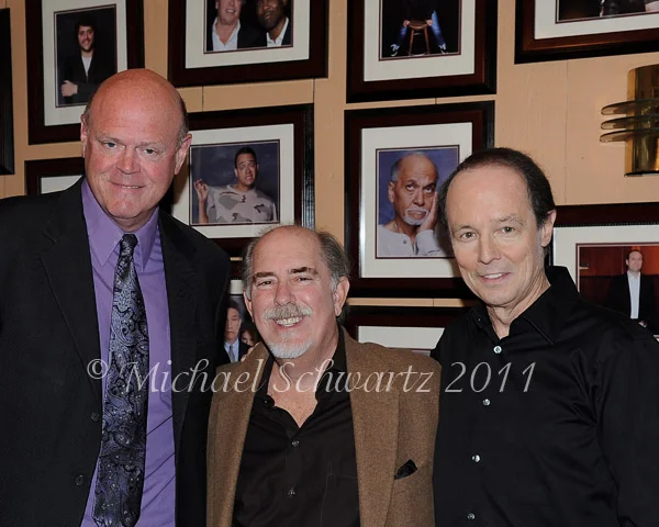(L-R) David Gee, Bob and Dale Salwak