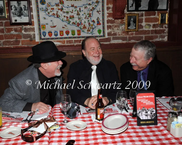 Bob, Jan Smith and the judge at Bob's bachelor party