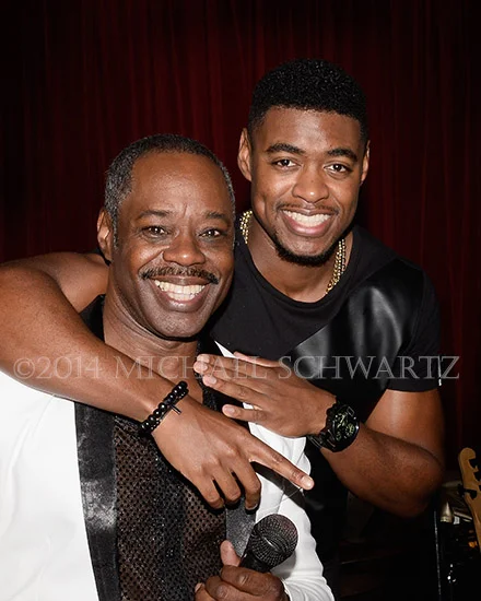 Singer Kenny James with Bassist Son Trevor James